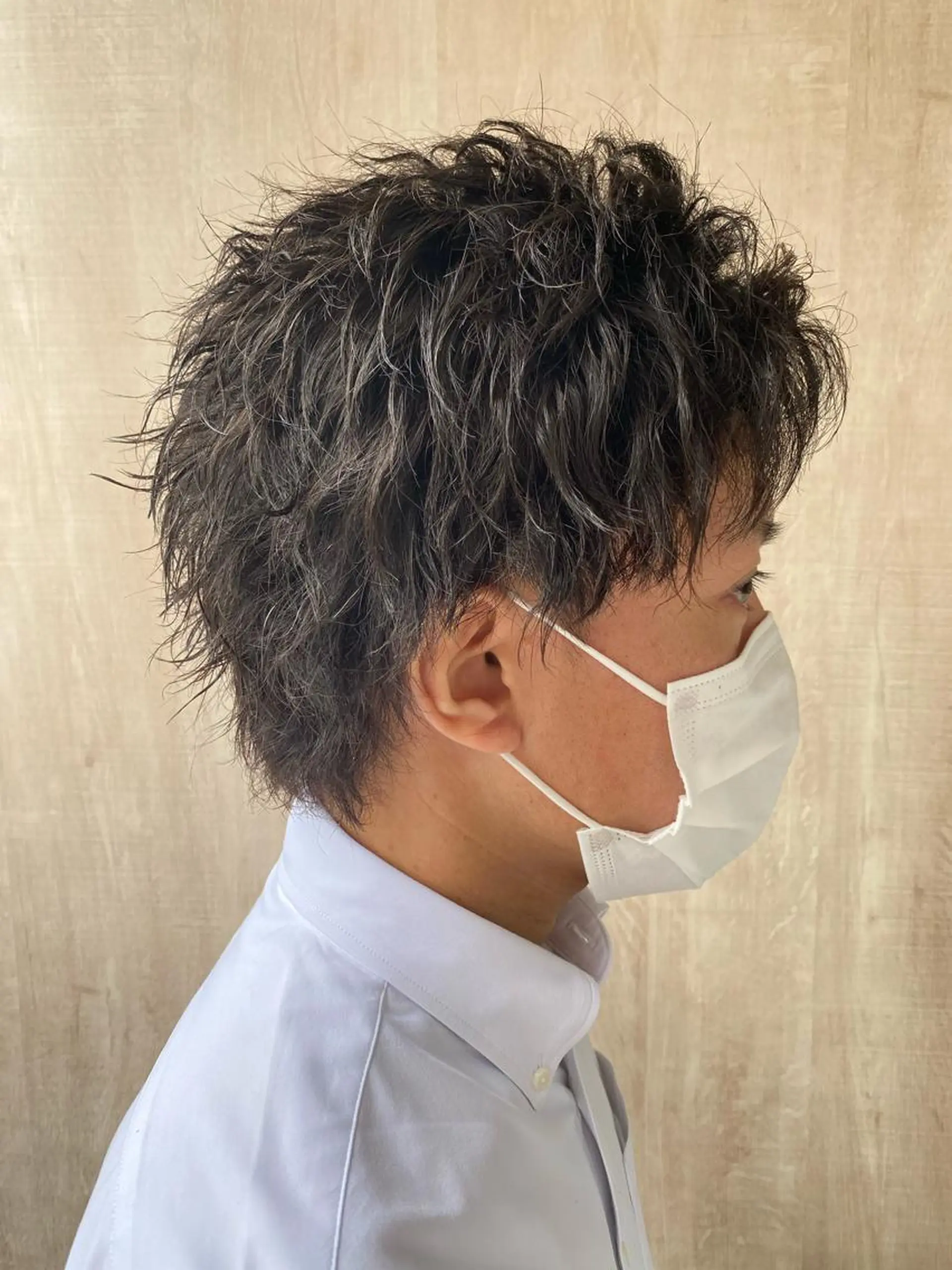 ショート パーマ メンズ メンズパーマ メンズツイストパーマ ツイストパーマ 塩谷黎✨ブリーチ無W カラーメンズパーマ✨のヘアスタイル