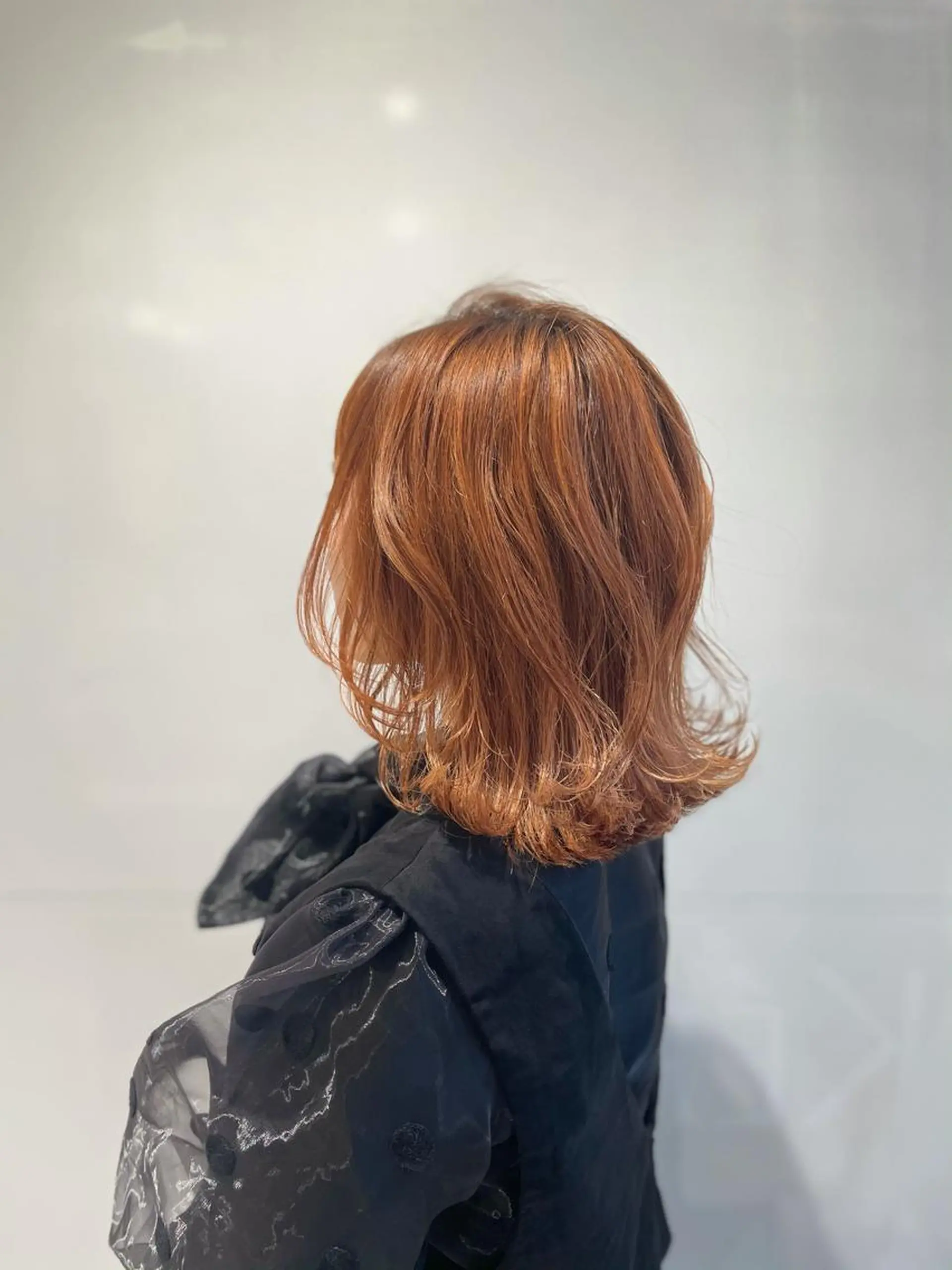 ミディアム カラー オレンジ ヘアカラー トリートメント 似合わせ🌿‬髪質 改善🧸RYUGOのヘアスタイル