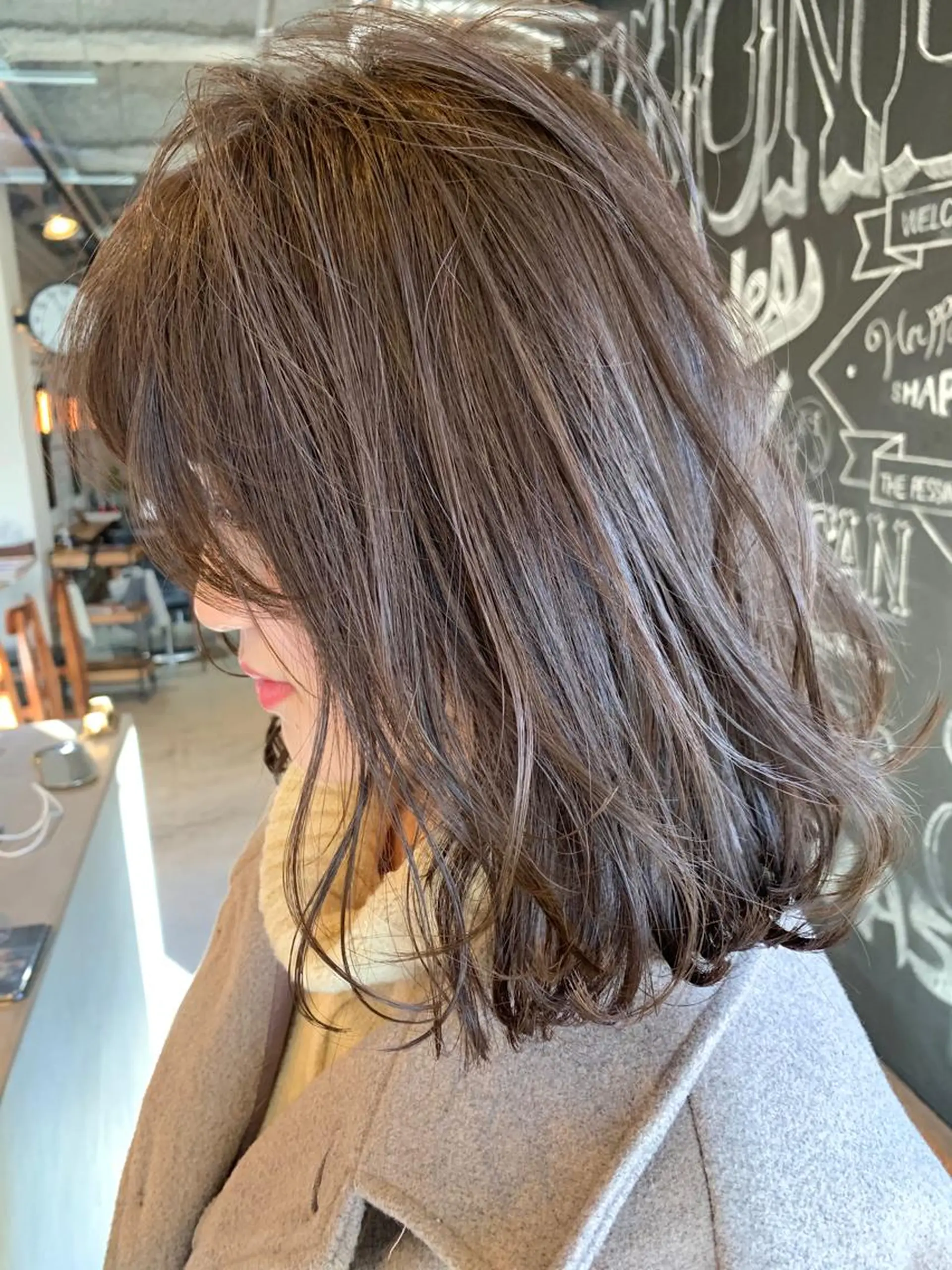 ミディアム カラー カット ヘアカラー トリートメント メンズヘア/レイヤー /ボブ山内春輝のヘアスタイル