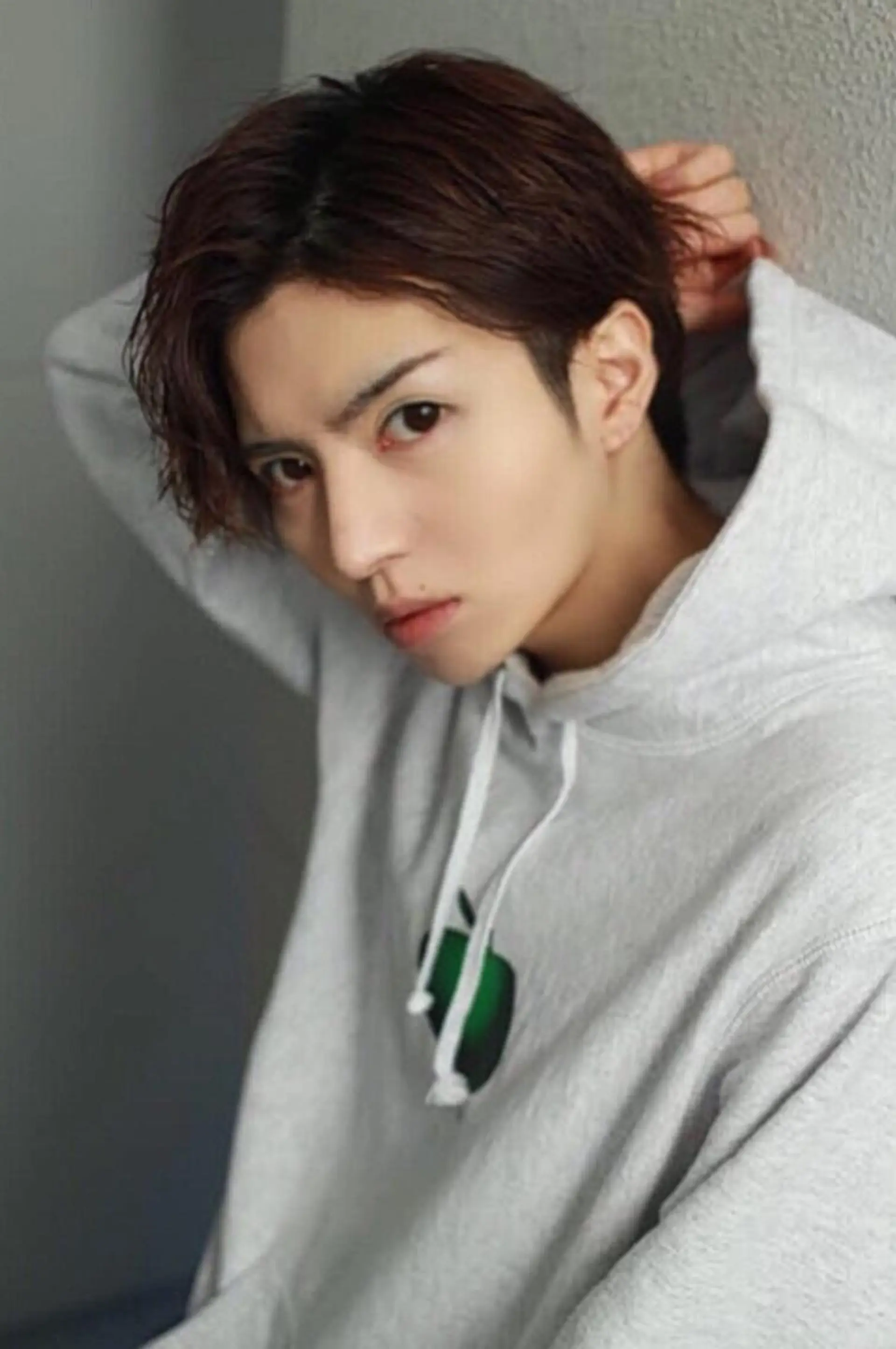 ショート パーマ メンズ メンズパーマ メッシュカラー 艶髪/西尾 幸樹のヘアスタイル