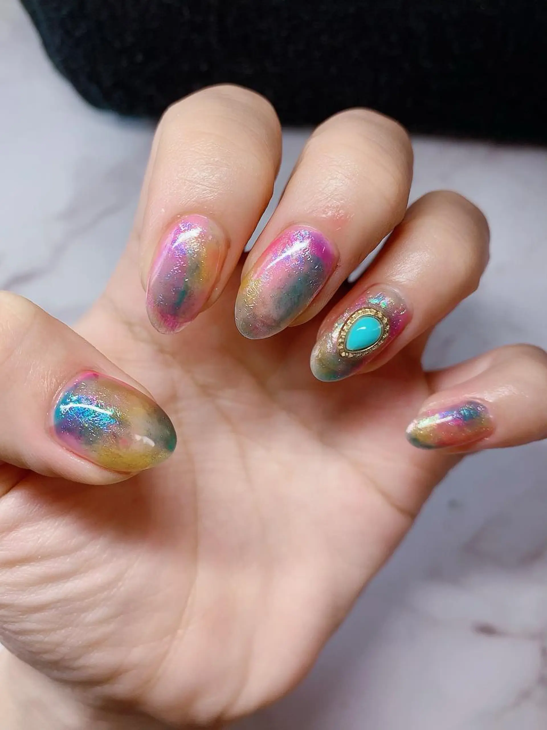 ネイル オーロラネイル JIFFY所属・JIFFY nailstudioのネイルデザイン