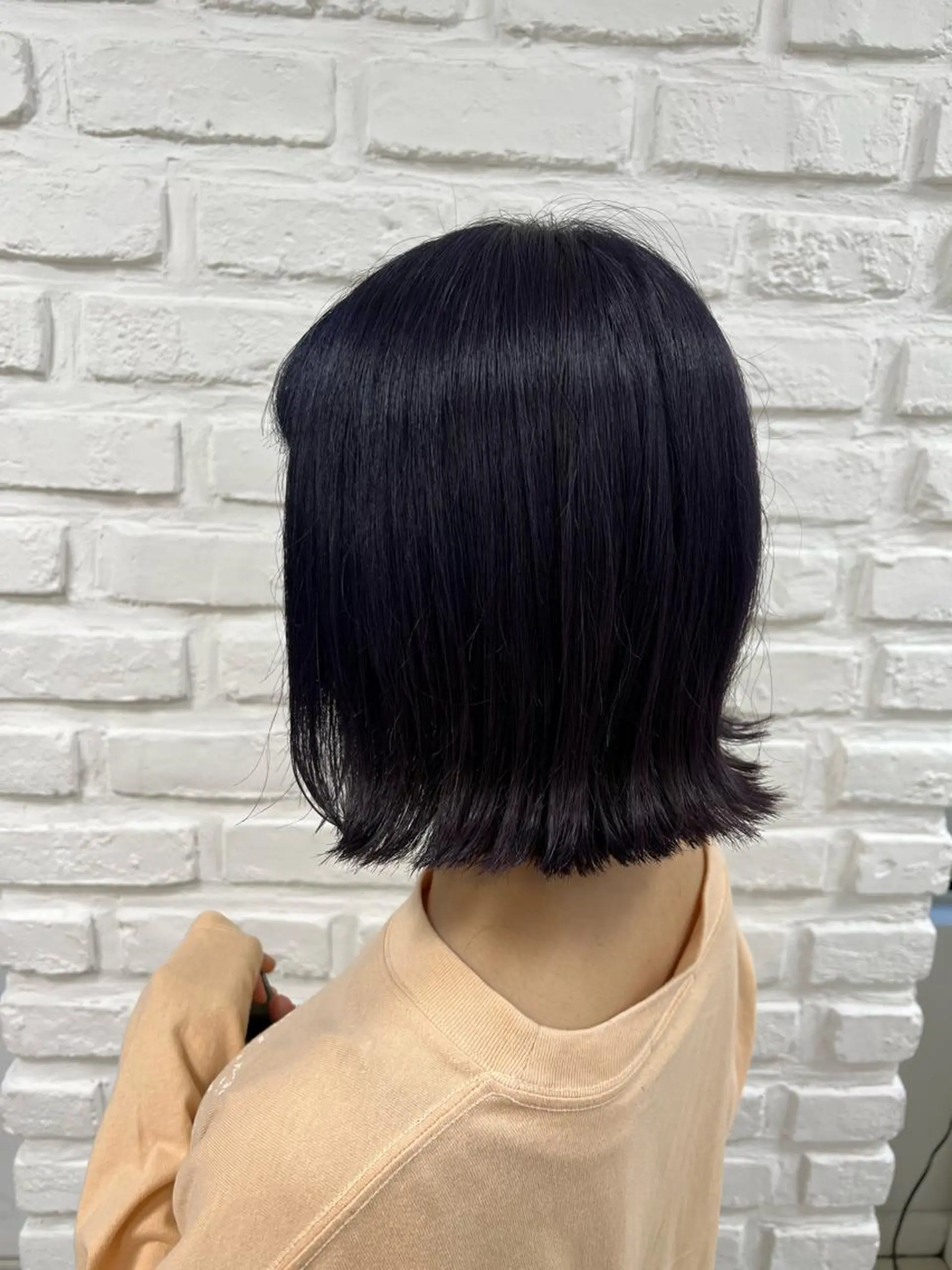 ミディアム カラー ブルーカラー ブルーラベンダー 透明感カラー ラベンダーカラー 【暖色カラー特化】 中山由梨のヘアスタイル