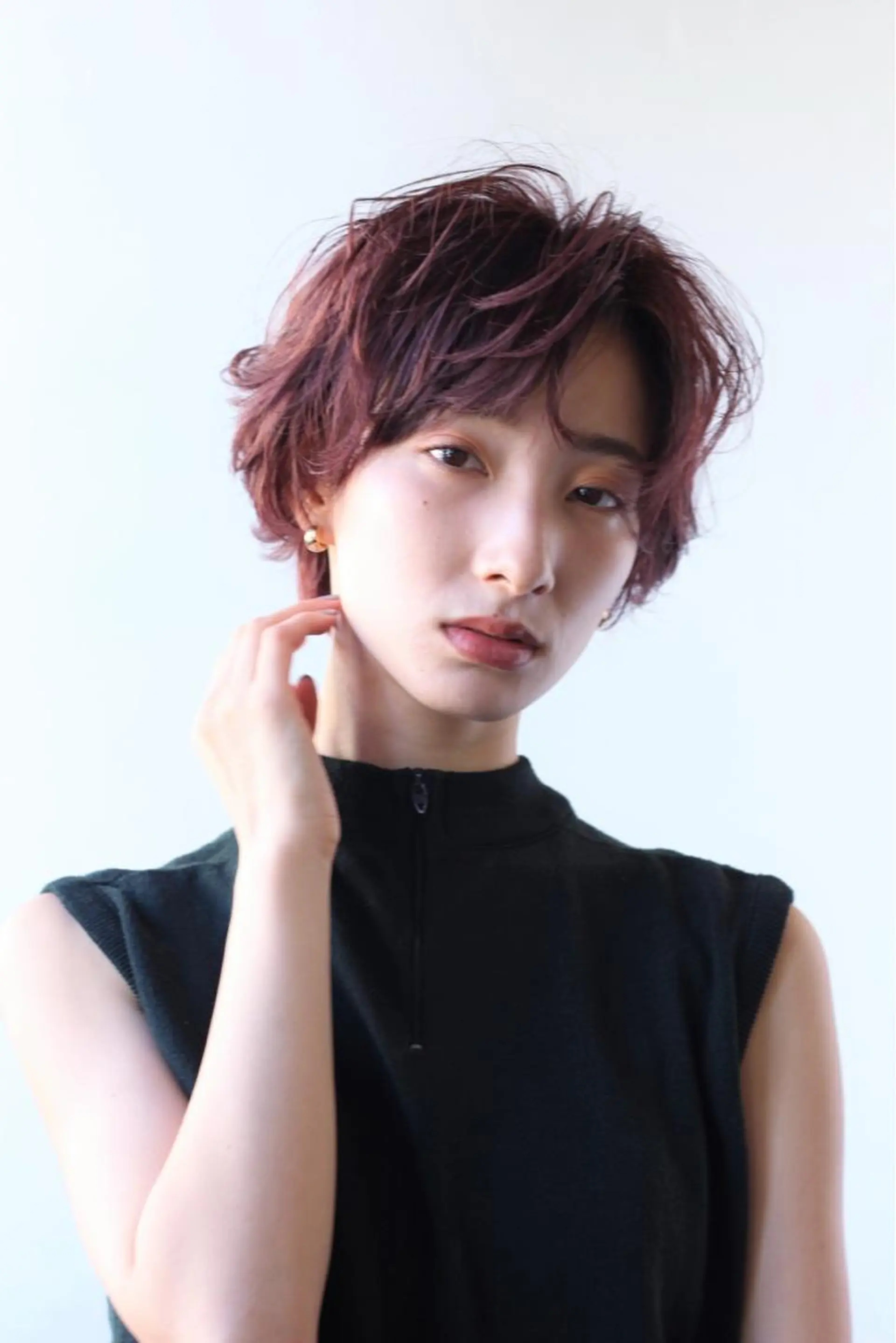 ショート パーマ くせ毛 ショートヘア sola方南町所属・原一真/ 外国人ショートヘアのヘアスタイル