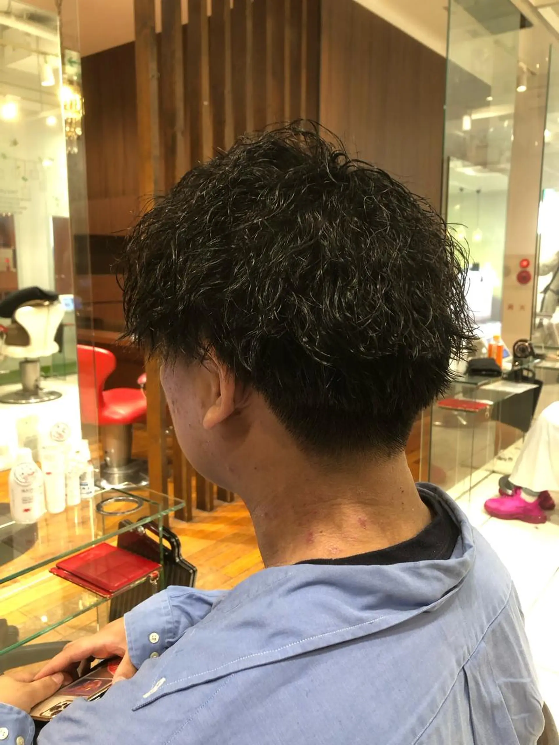 ショート パーマ メンズ カット パーマ 田邉 知樹のヘアスタイル