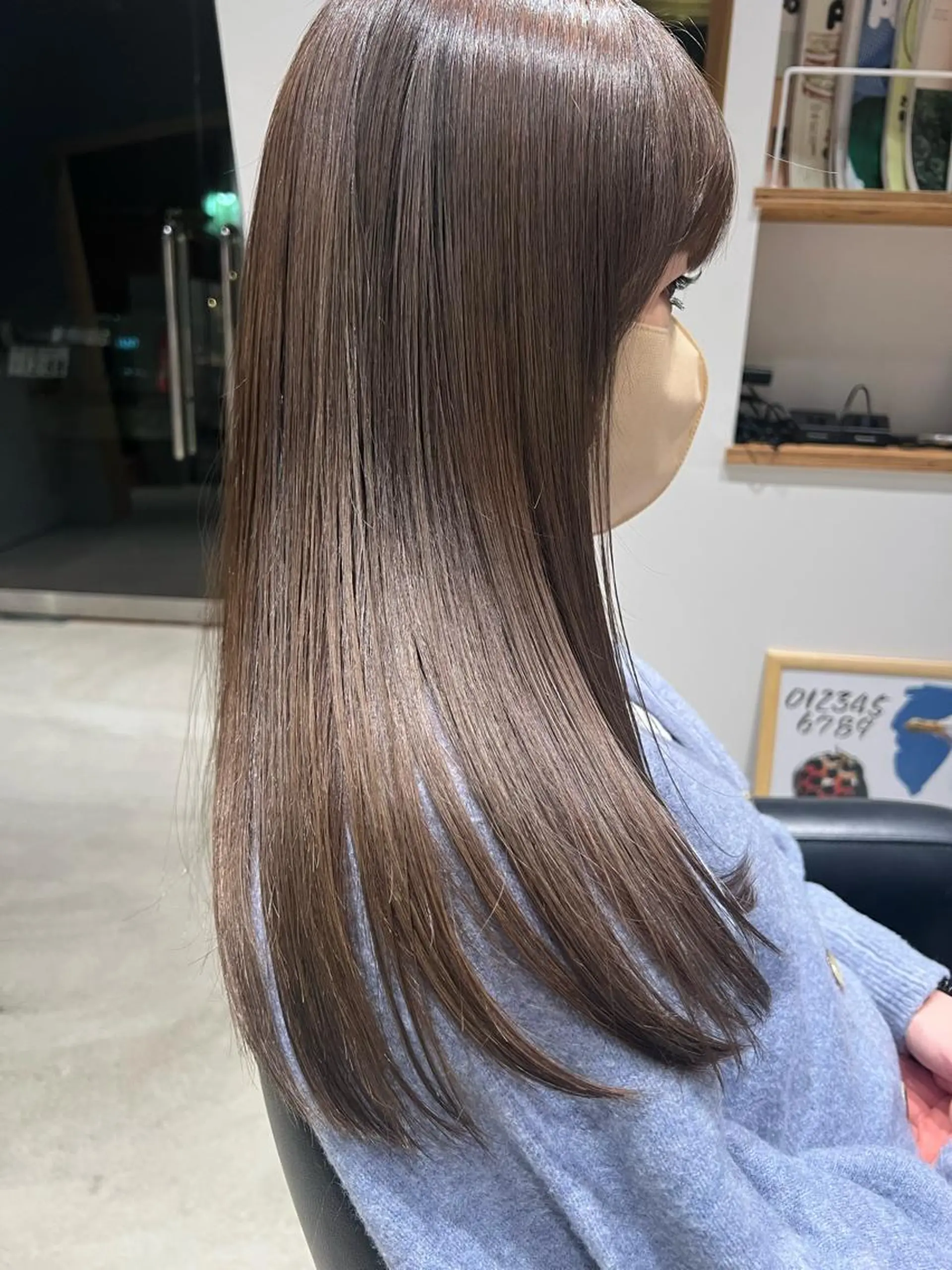 セミロング カラー カット 縮毛矯正 トリートメント AR.MARA hair  studio所属・ウェーブパーマ サトウヒカルのヘアスタイル