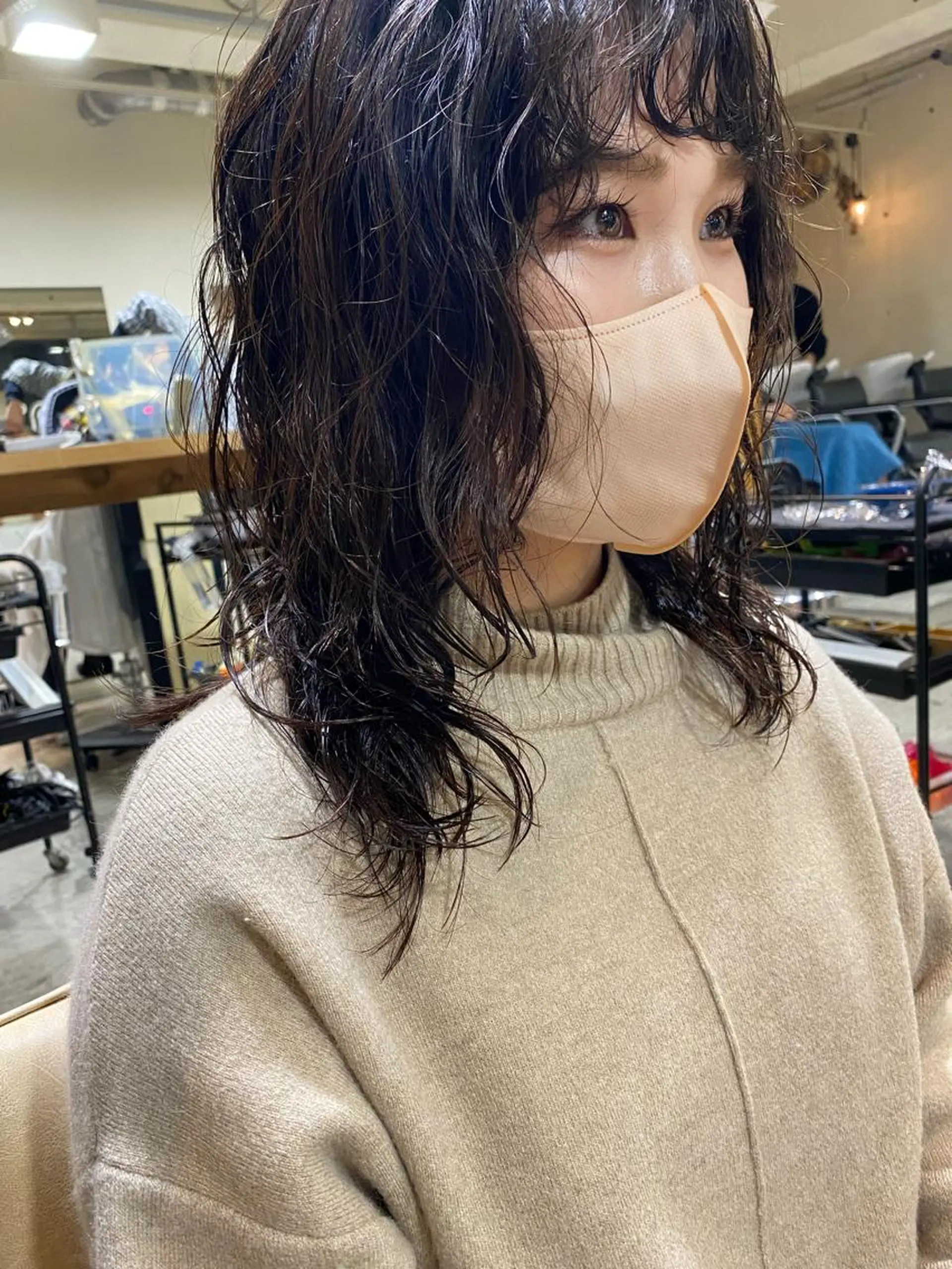 セミロング パーマ パーマ美容師 hanaのヘアスタイル