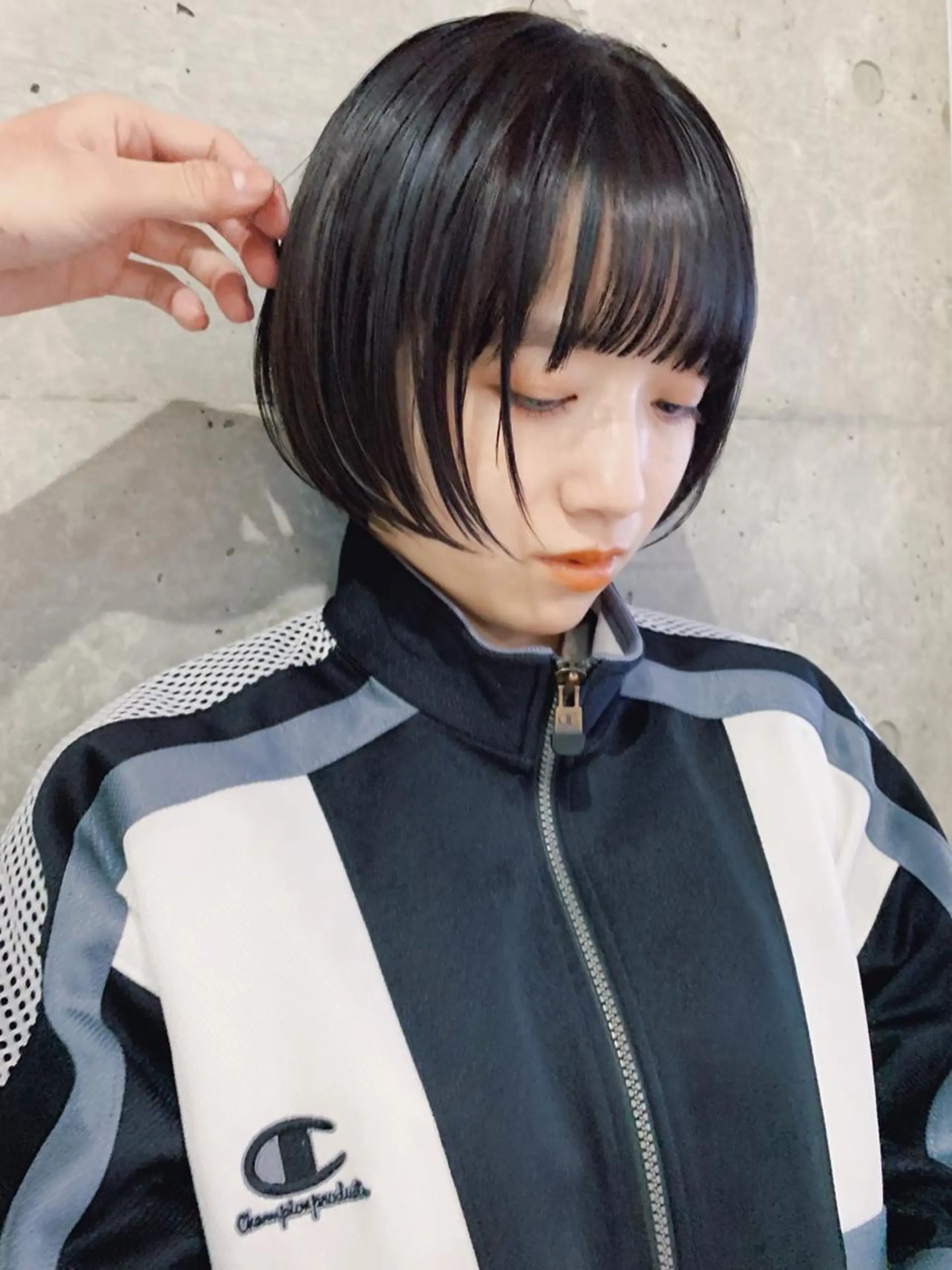 ショート カラー ボブパーマコテ巻き風 パーマNo1深江秀平のヘアスタイル