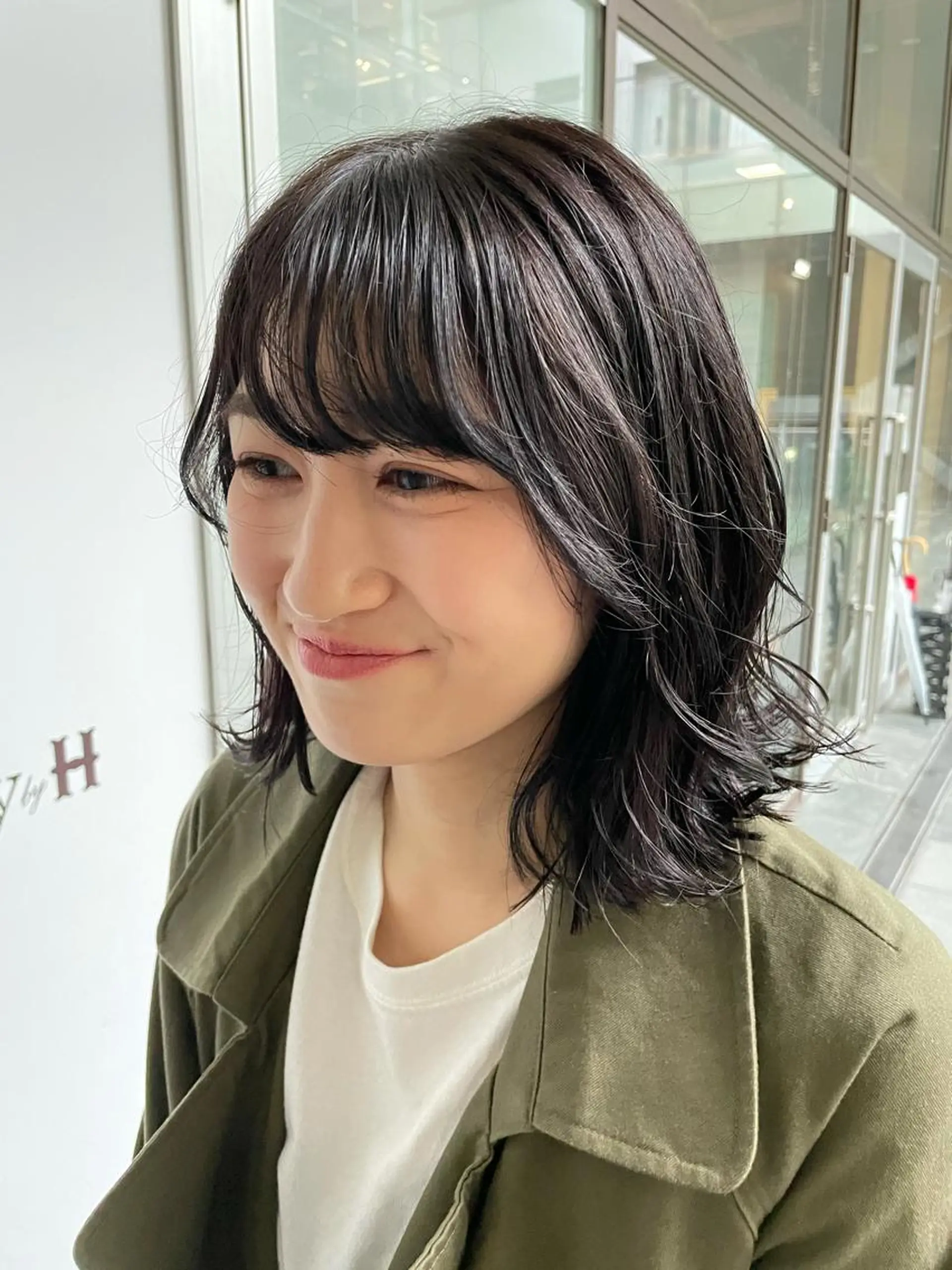 ミディアム 栄　mighty by H所属・不破一輝/栄/矢場町 ボブ/レイヤー/艶髪のヘアスタイル