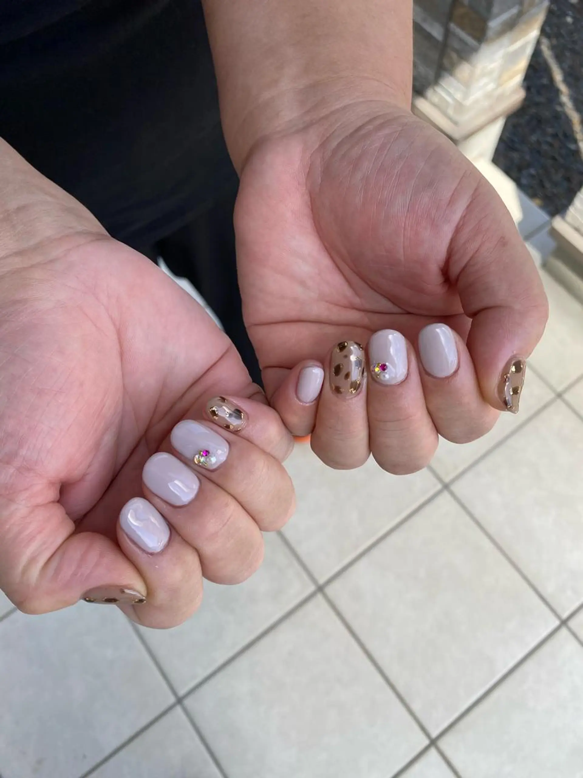 ネイル アニマル柄 自宅サロン FeelFreeのネイルデザイン