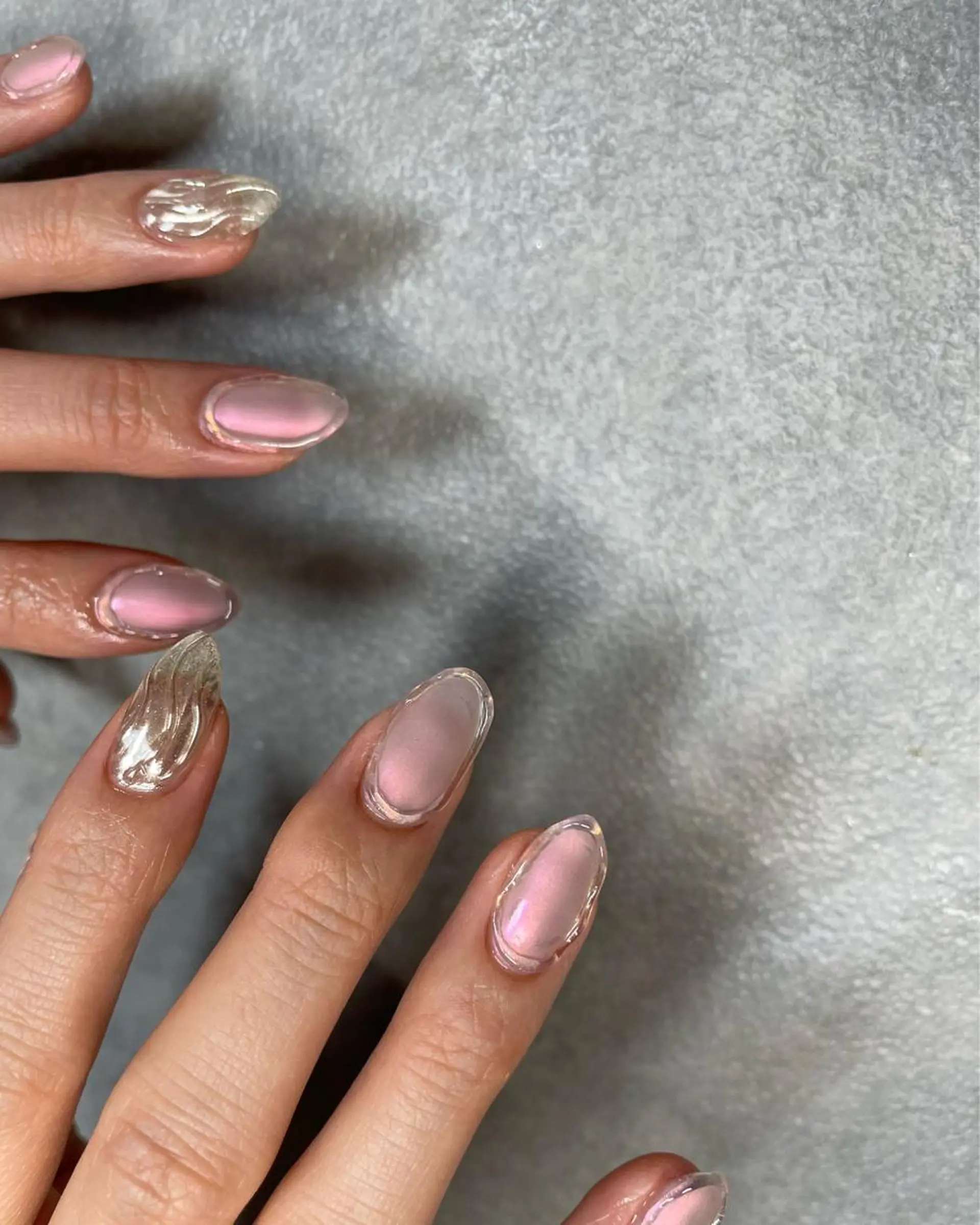 ネイル クリアネイル マットネイル ハンドネイル フットネイル kiii.__ ✴︎*のネイルデザイン