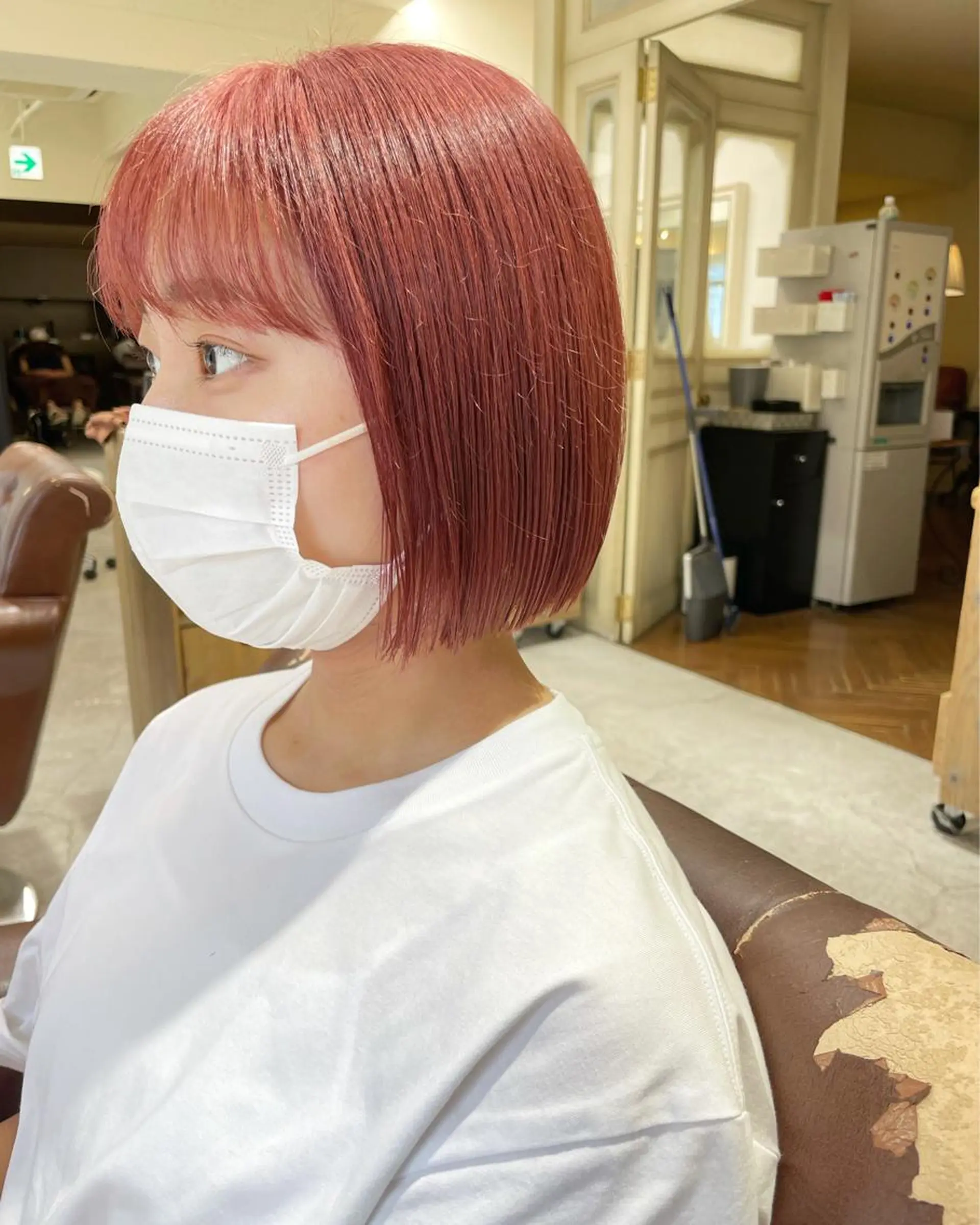 ショート カラー ボブ/パーマ 古家 佑真のヘアスタイル