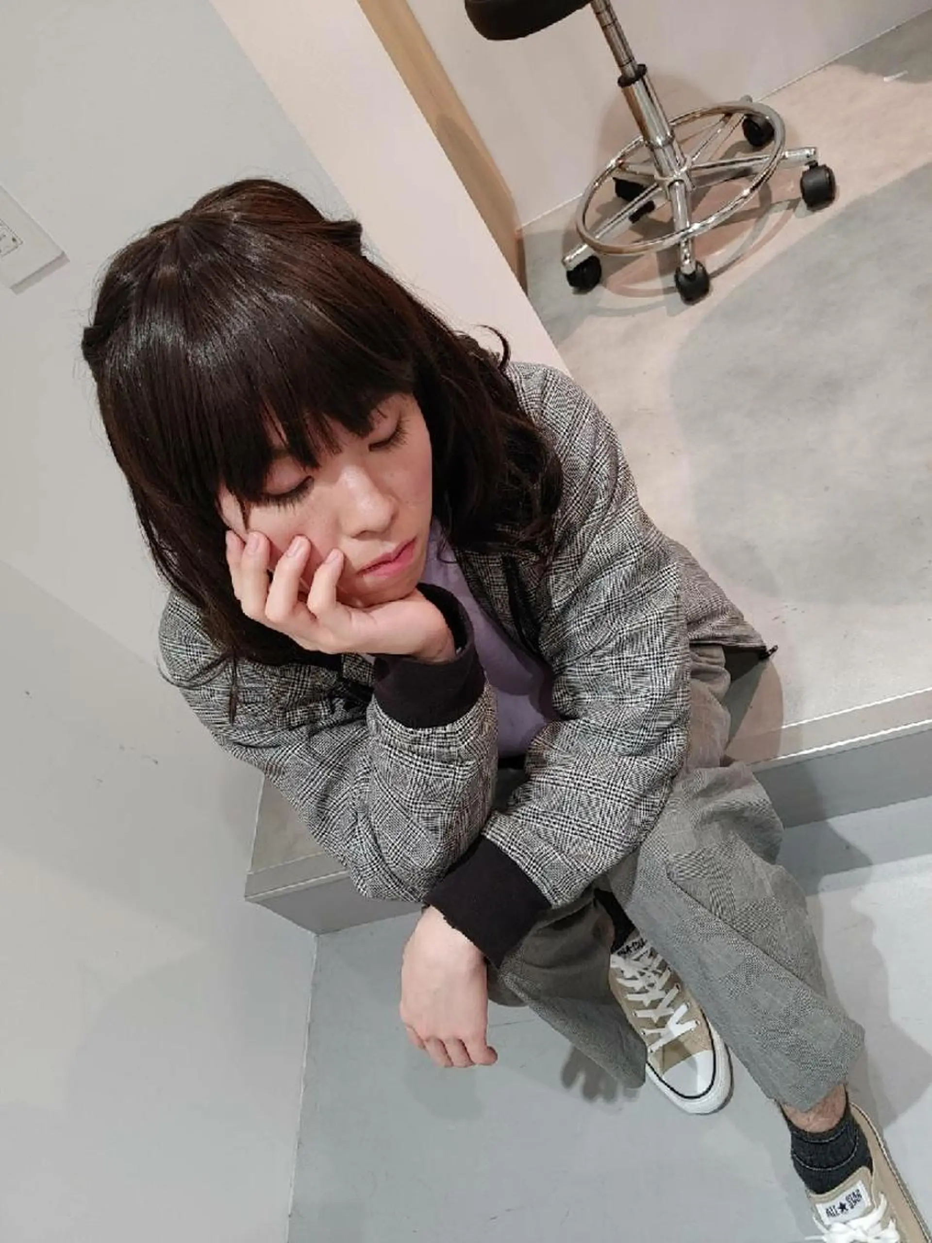 セミロング ヘアアレンジ メンズ カット&セット専門店　Latte(ラテ)所属・HORI 　tのヘアスタイル