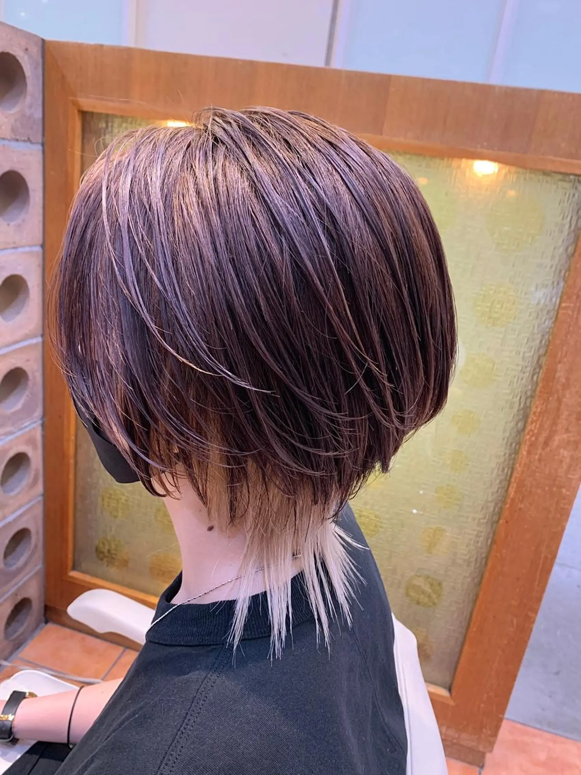 ショート カラー ブリーチ ウルフカット ✨美髪矯正&ショート の小林✨のヘアスタイル