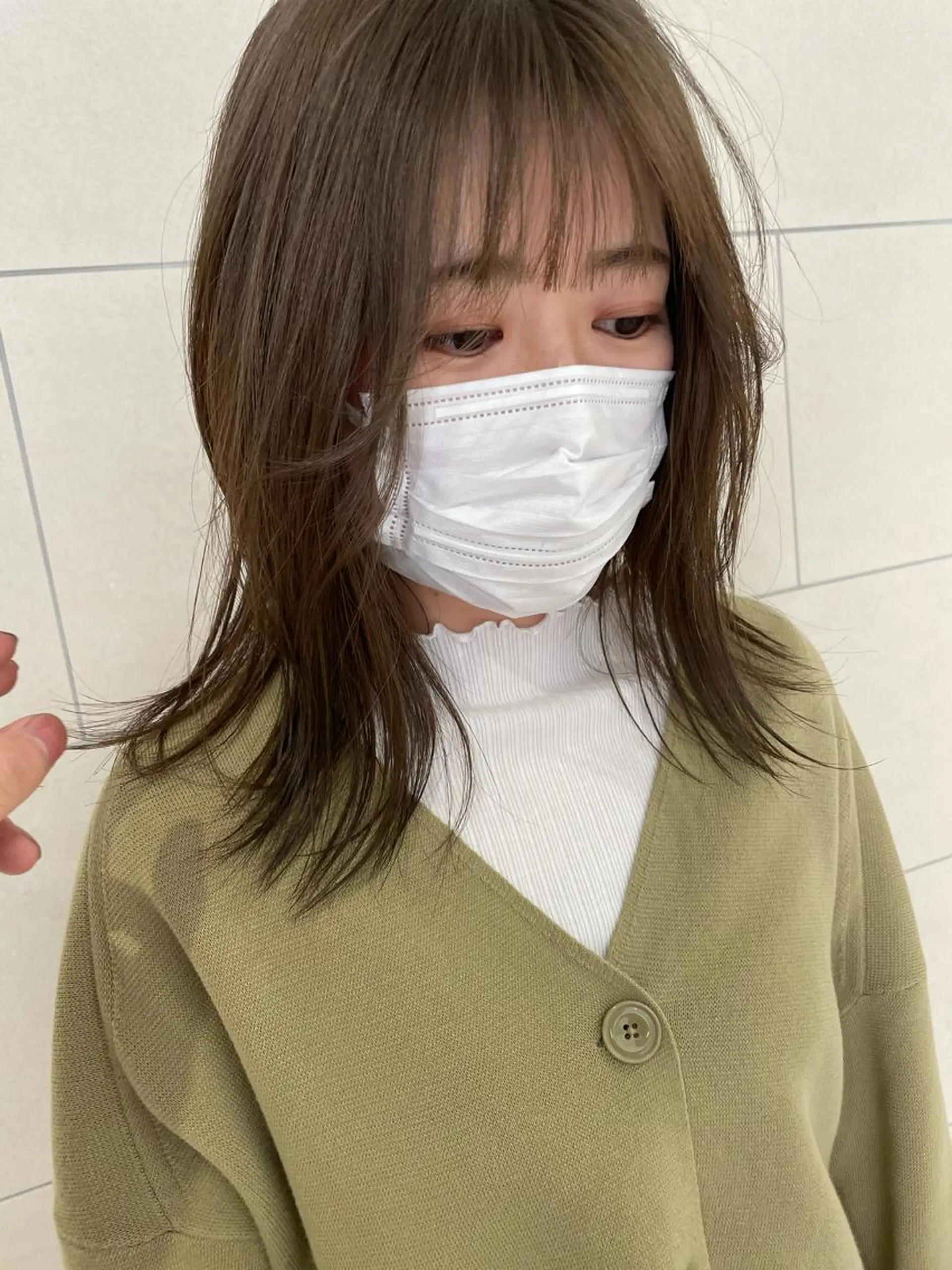 ミディアム カラー カット ヘアカラー トリートメント ケアブリーチ/ エクステ/レイヤーのヘアスタイル