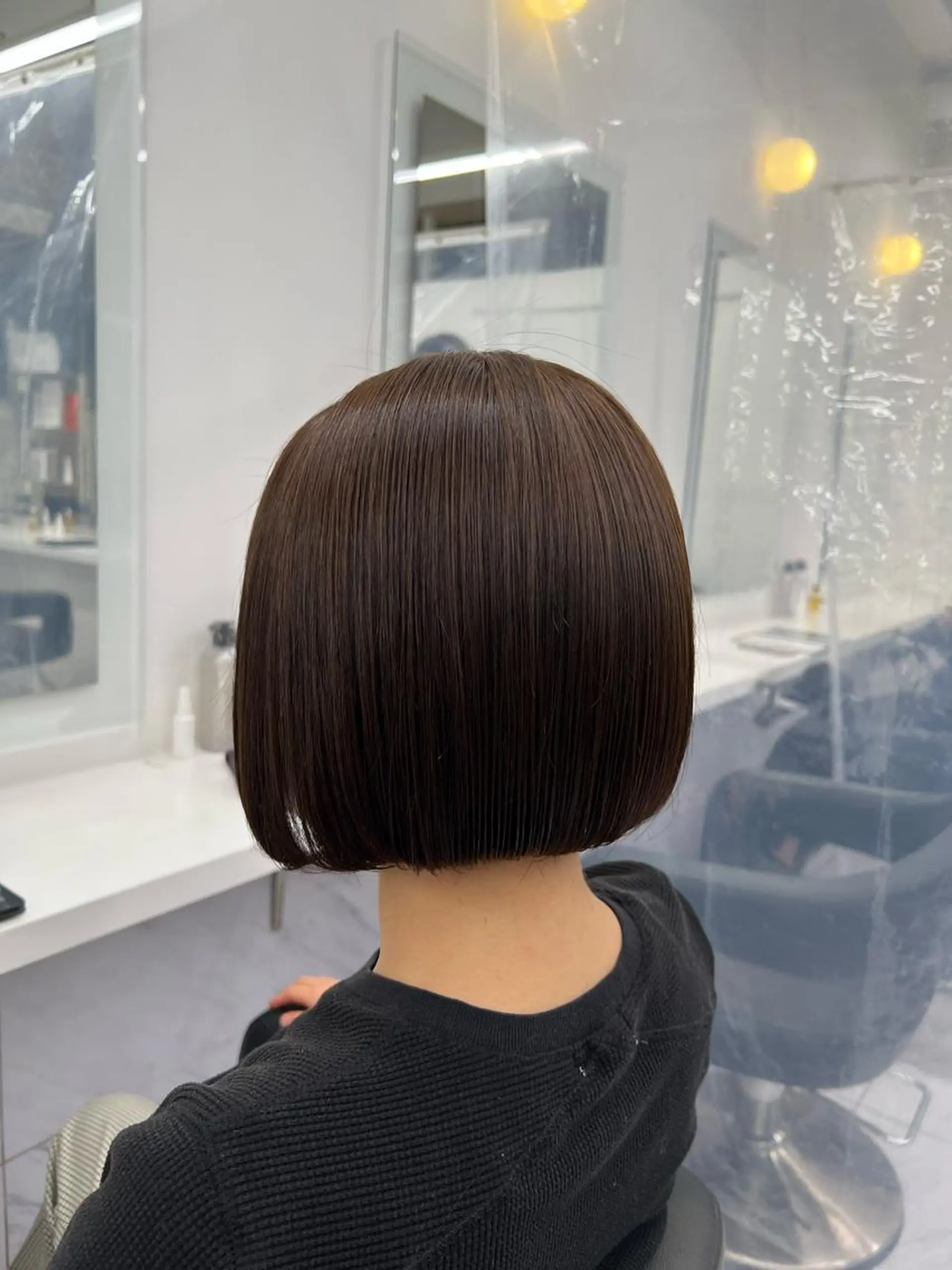 セミロング パーマ ヘアアレンジ メンズ マツエク・マツパ 韓国風ベージュ🤎 赤みなし🌿横浜🤎のヘアスタイル