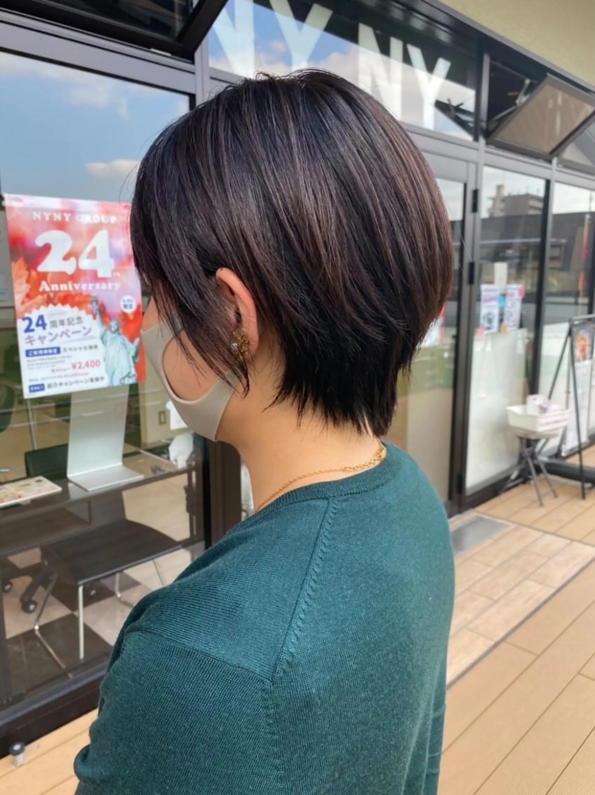 ショート ショートボブ ボブ ショートヘア メンズヘア特化 崎田 成人のヘアスタイル