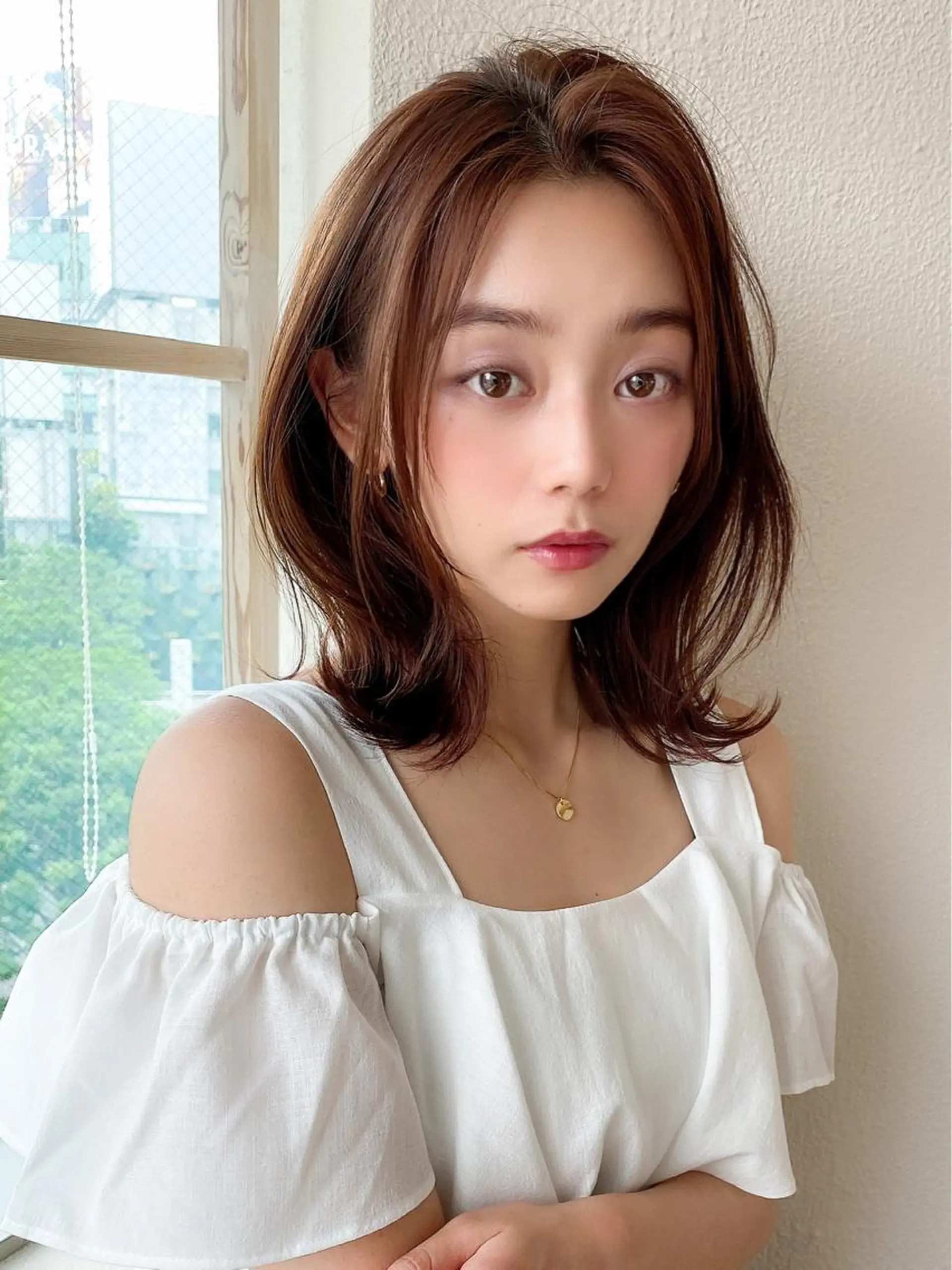 ミディアム カット ヘアカラー トリートメント 井上晃輔/ショート /ボブ/ミディアムのヘアスタイル