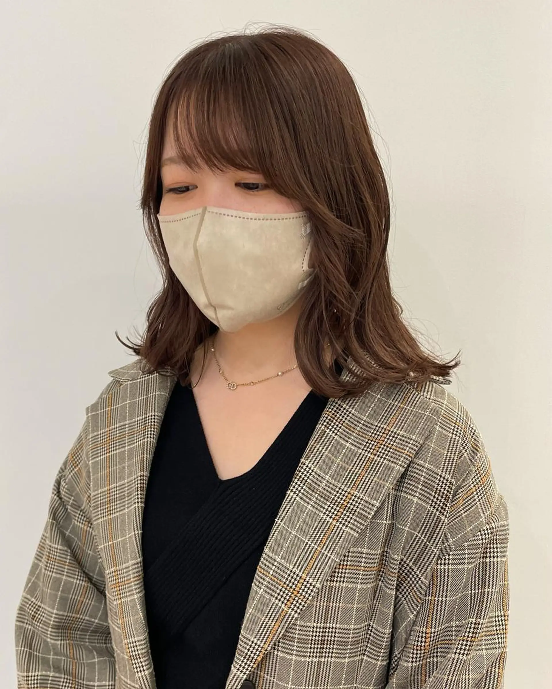 ミディアム カラー ベージュカラー ブリーチ ブリーチなしカラー ベージュ🤎透明感 カラー🤎anriのヘアスタイル