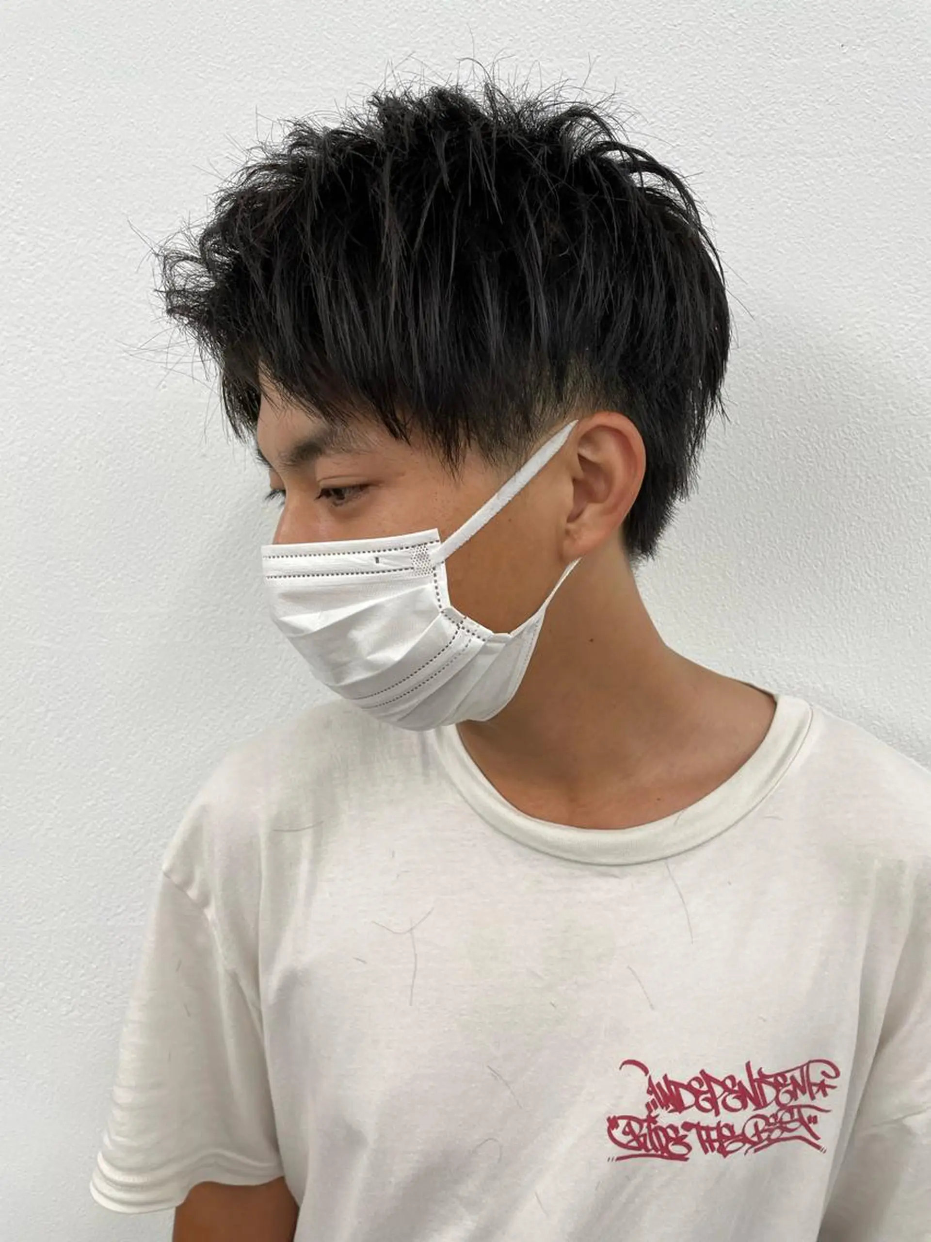 ショート ボブ ハイライト 髪質改善 韓国風ヘア レイヤーカット センターパート/ ニュアンスパーマ正樹のヘアスタイル