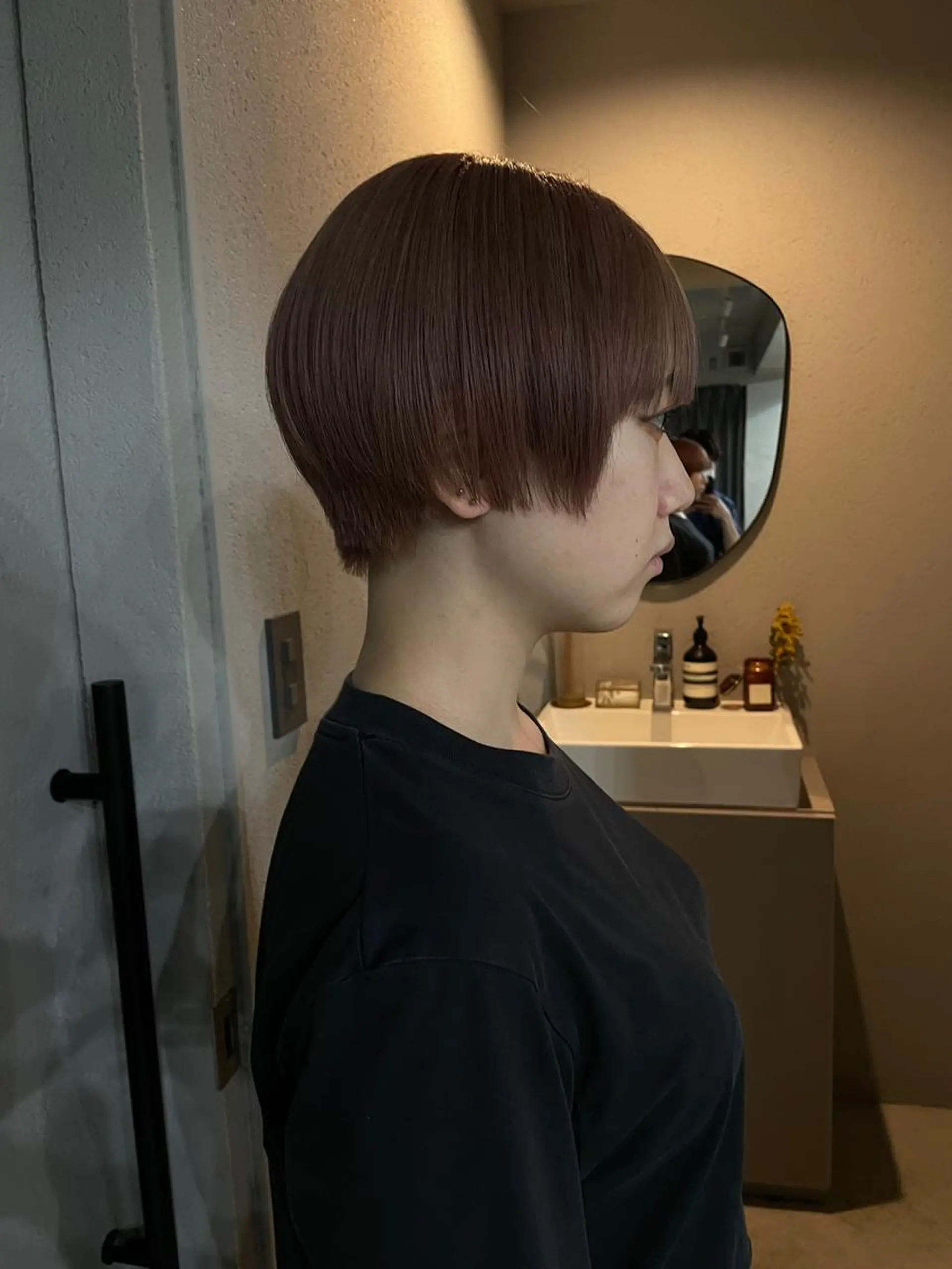 ショート カラー メンズ ヘアカラー 吉田一輝 外国人パーマのヘアスタイル