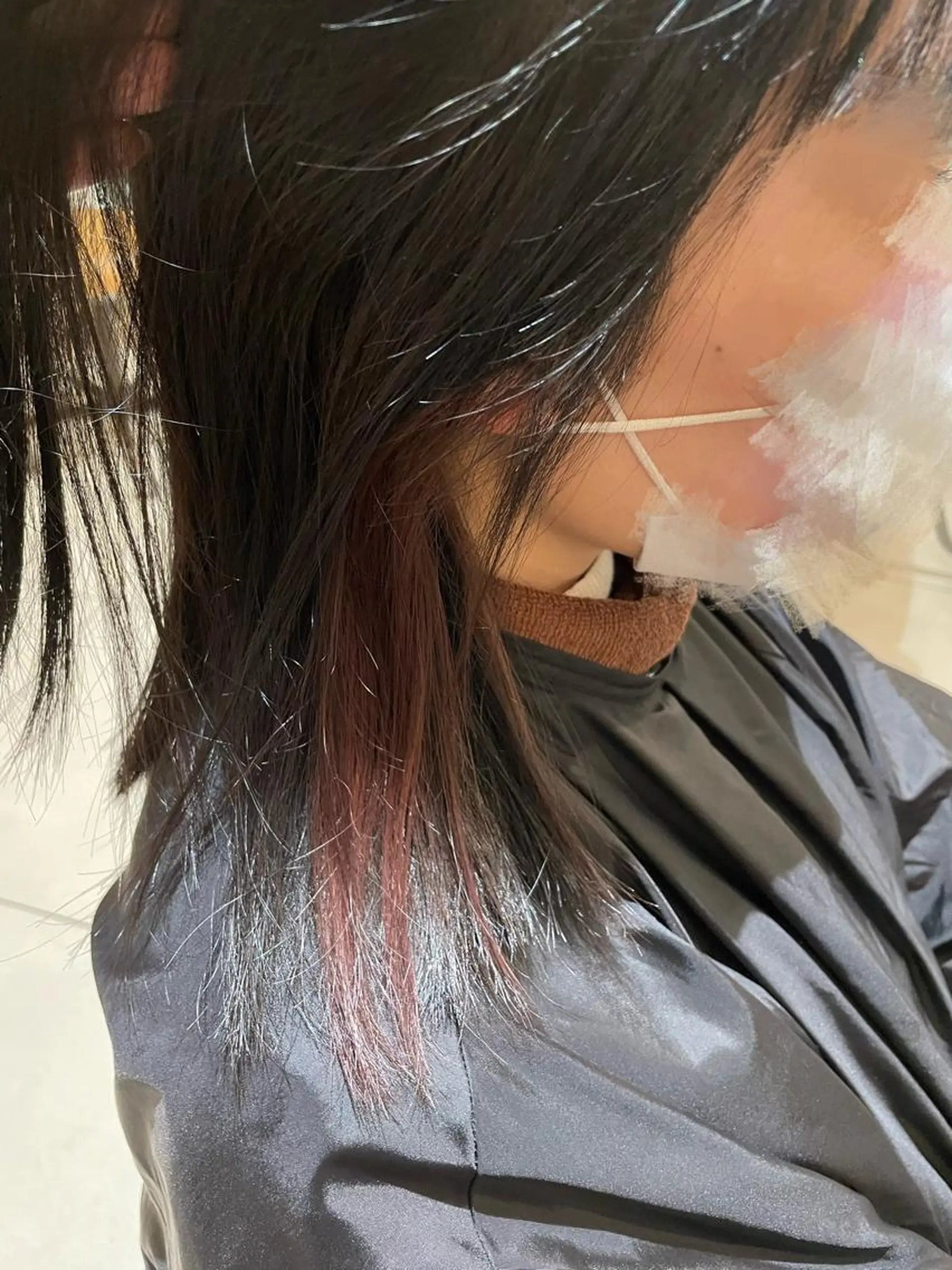 カラー イヤリングカラー 🫧きむら まお🫧のヘアスタイル