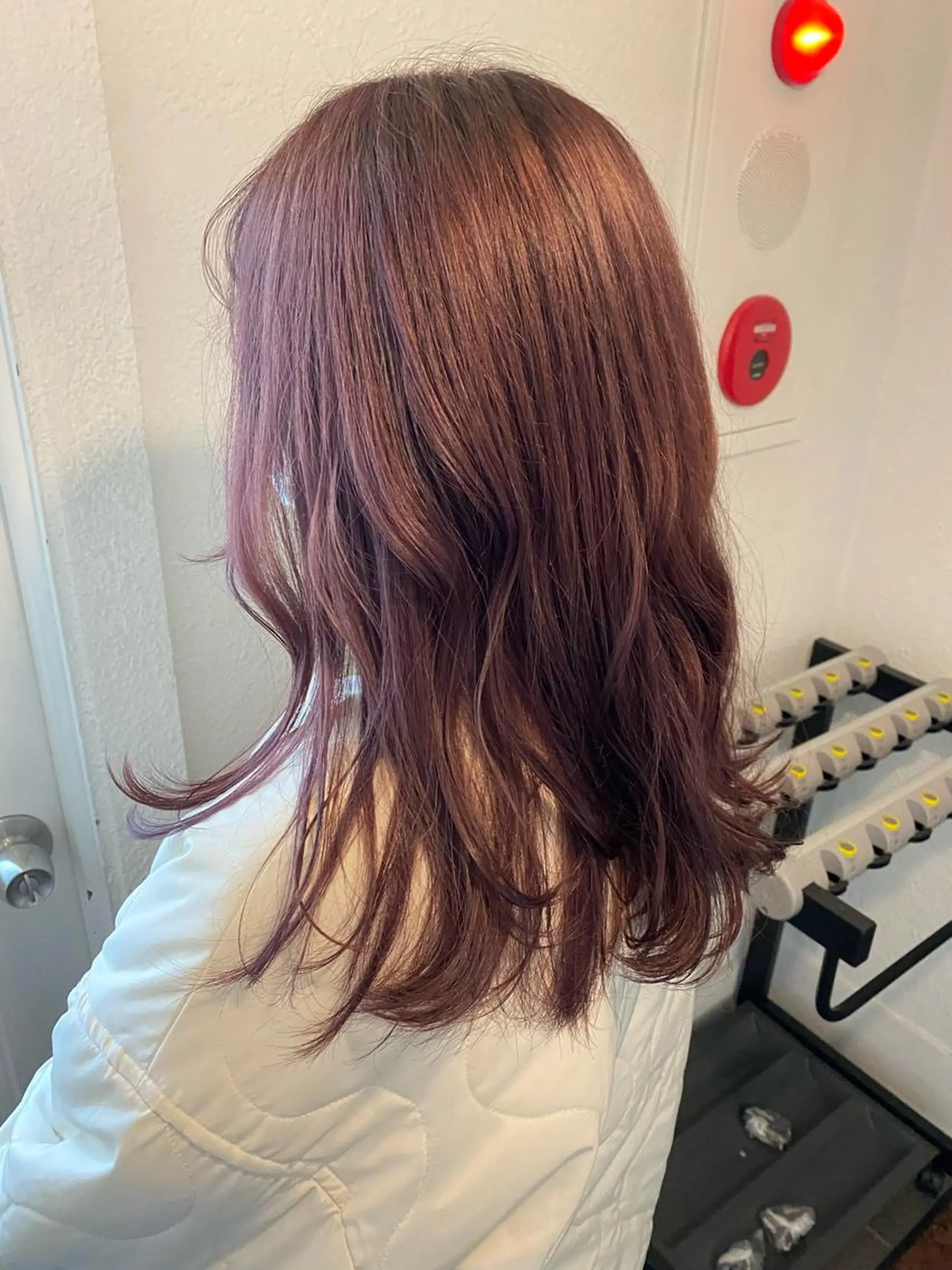セミロング カット ヘアカラー トリートメント 名駅/艶韓国風ヘア miyabiのヘアスタイル