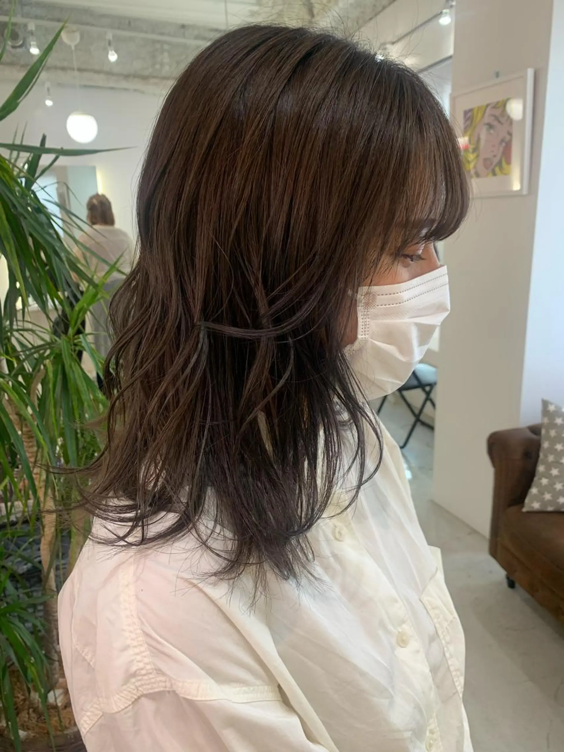 ミディアム 🧨ブリーチー×ボブ レイヤー💎じゅえるのヘアスタイル