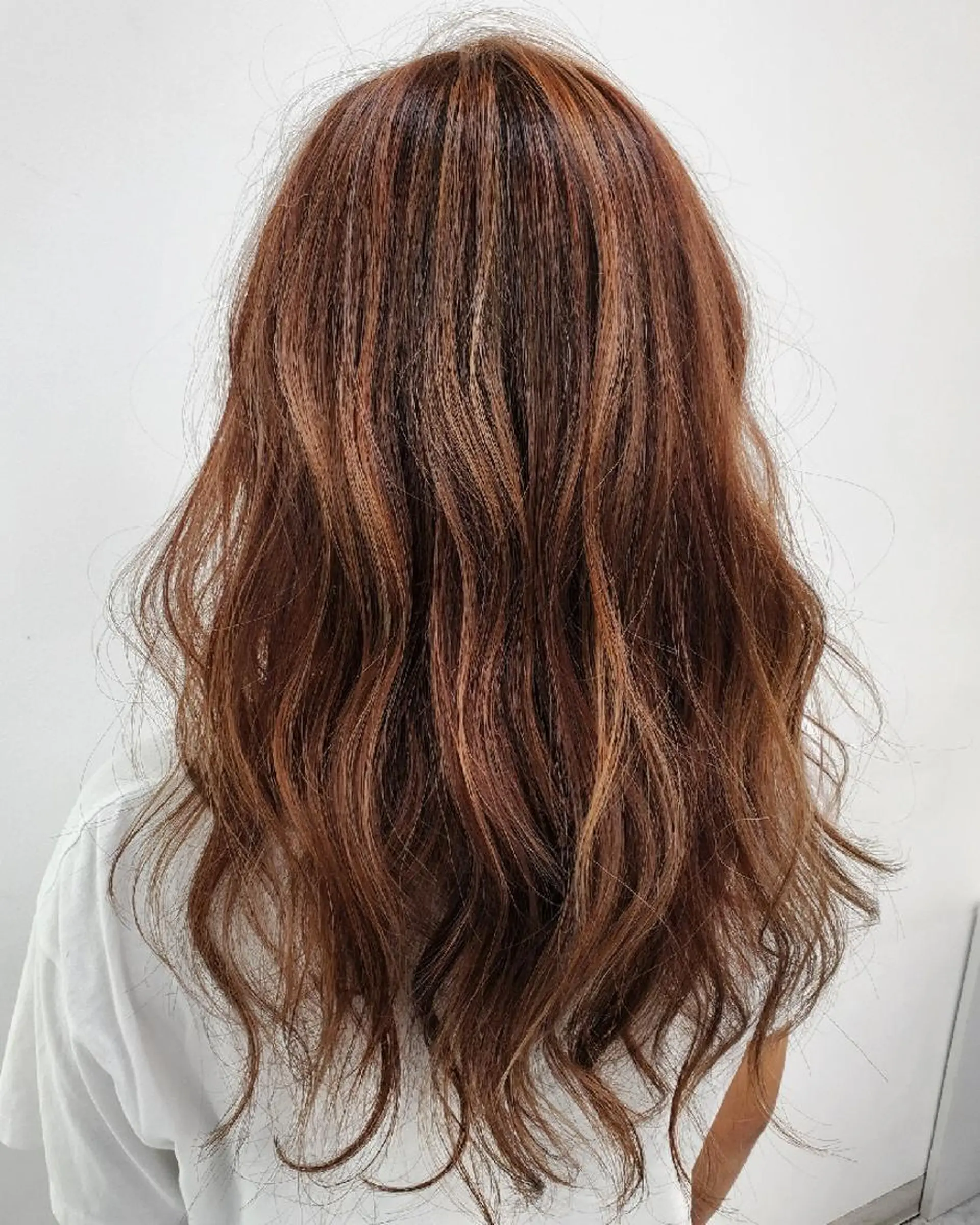 ロング ハイライト レイヤーカット ローレイヤー 倉持 龍歩のヘアスタイル