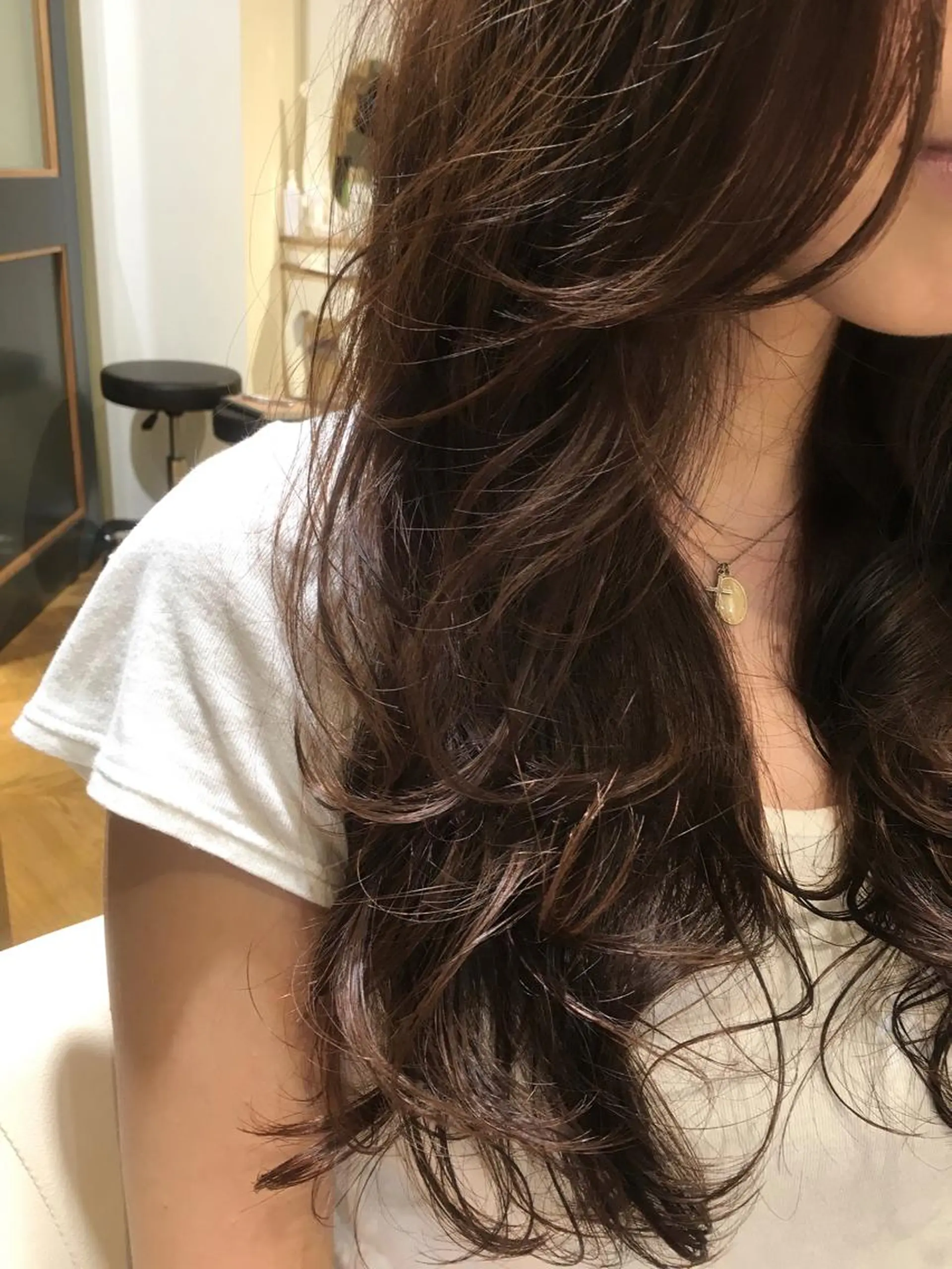 ミディアム セミロング ロング カラー パーマ ミディアムパーマ セミロングパーマ 酸性縮毛矯正のプロ 杉山玲介のヘアスタイル