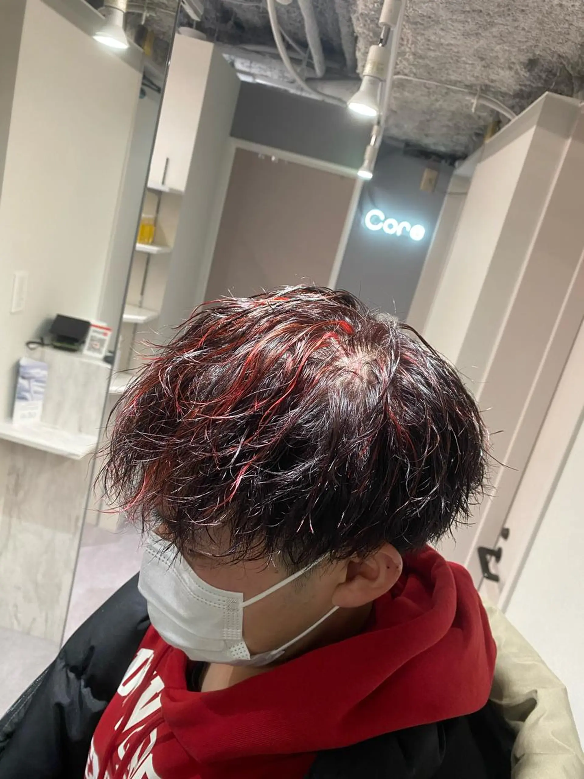 カラー パーマ メンズ メンズメッシュ メッシュ カット パーマ トリートメント 韓国風cut/ 縮毛矯正/正岡幹康のヘアスタイル