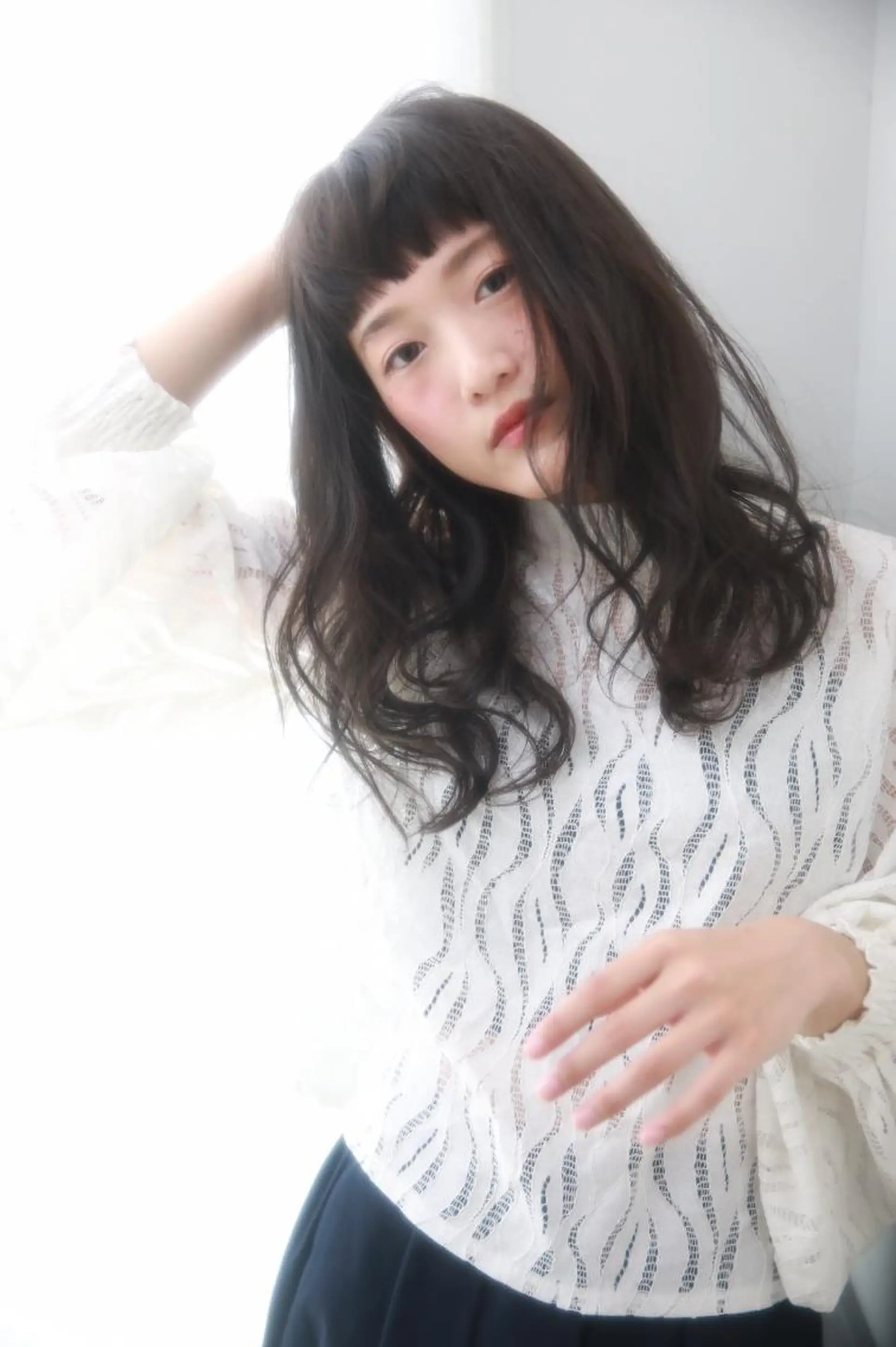 ミディアム カラー パーマ 山下 直人のヘアスタイル