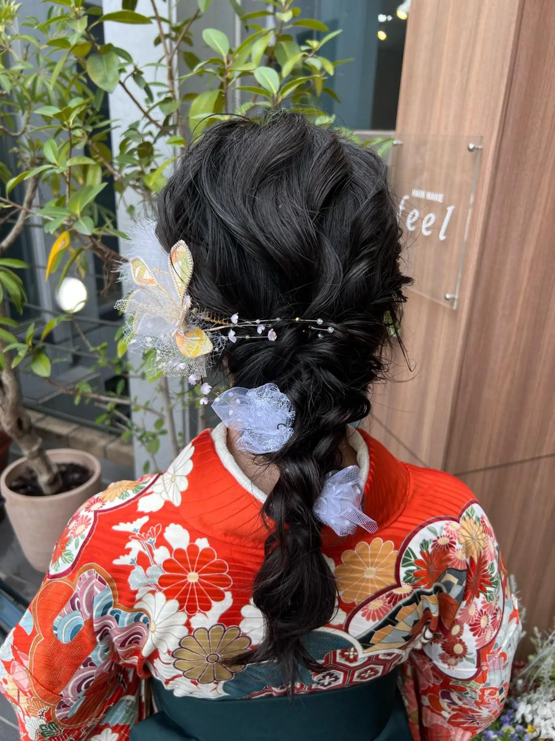 セミロング ヘアアレンジ しみず さくら🌸のヘアスタイル