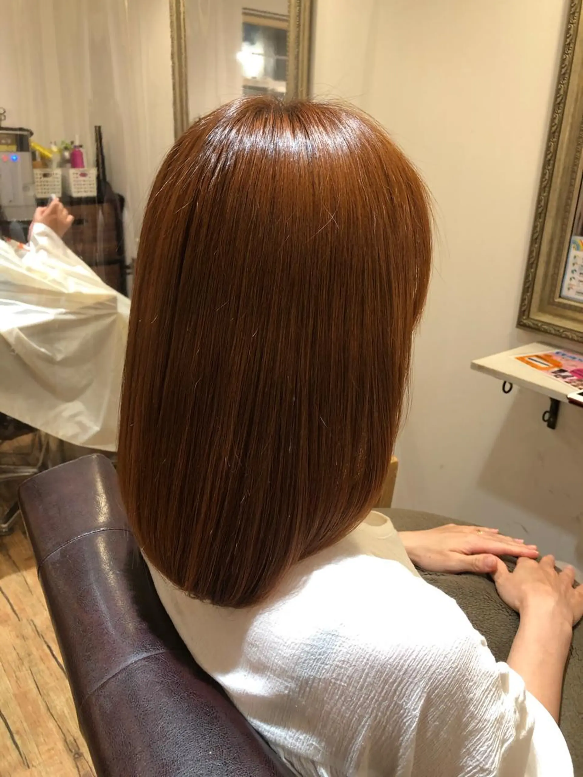 カラー アクアカラー オレンジ トリートメント 【ディレクター 🧸🤍田澤　唯那】のヘアスタイル