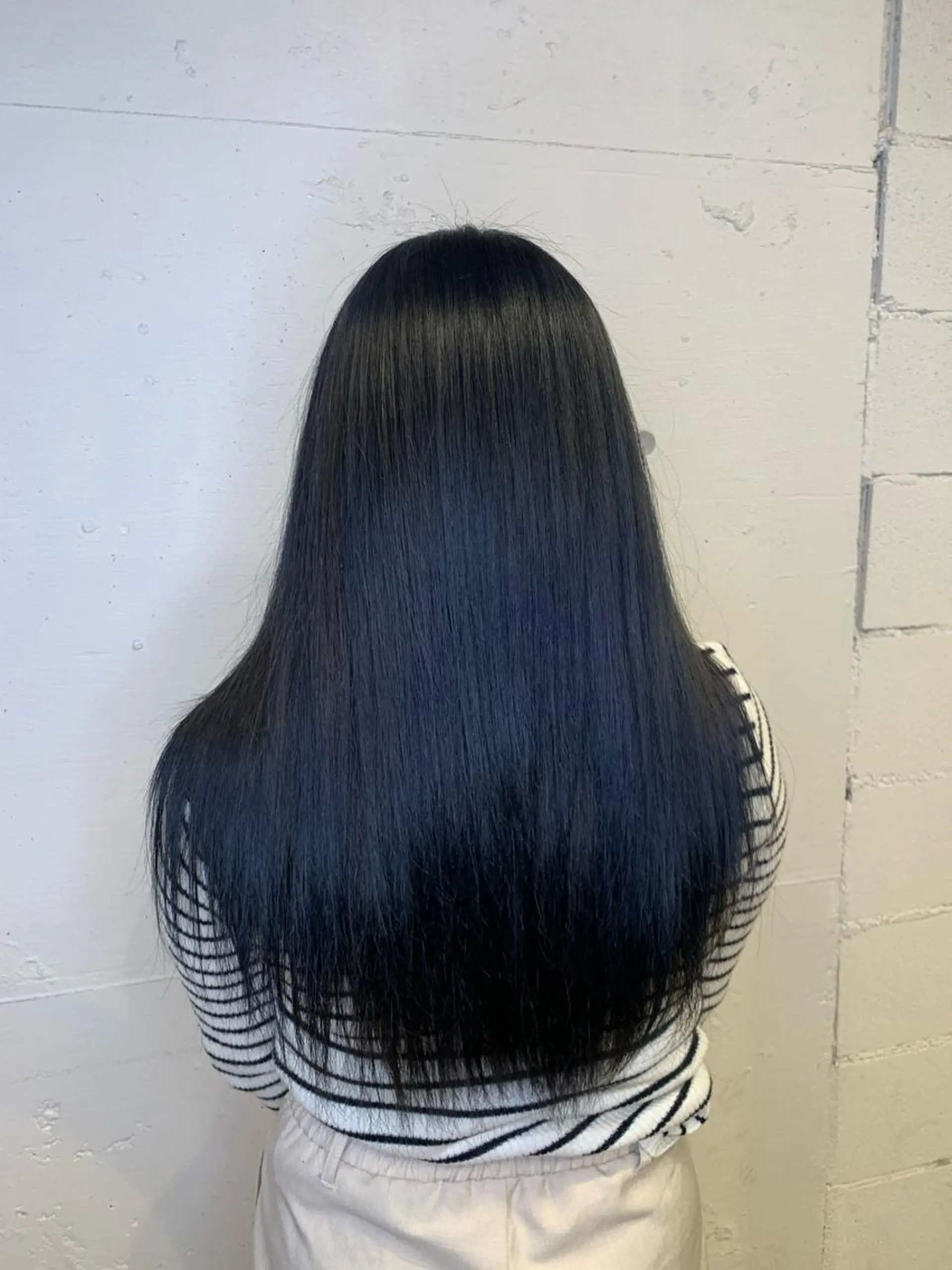 ロング カラー 黒髪 ブルーカラー ブルーブラック hairLORAN藤沢所属・Nami 🌻のヘアスタイル