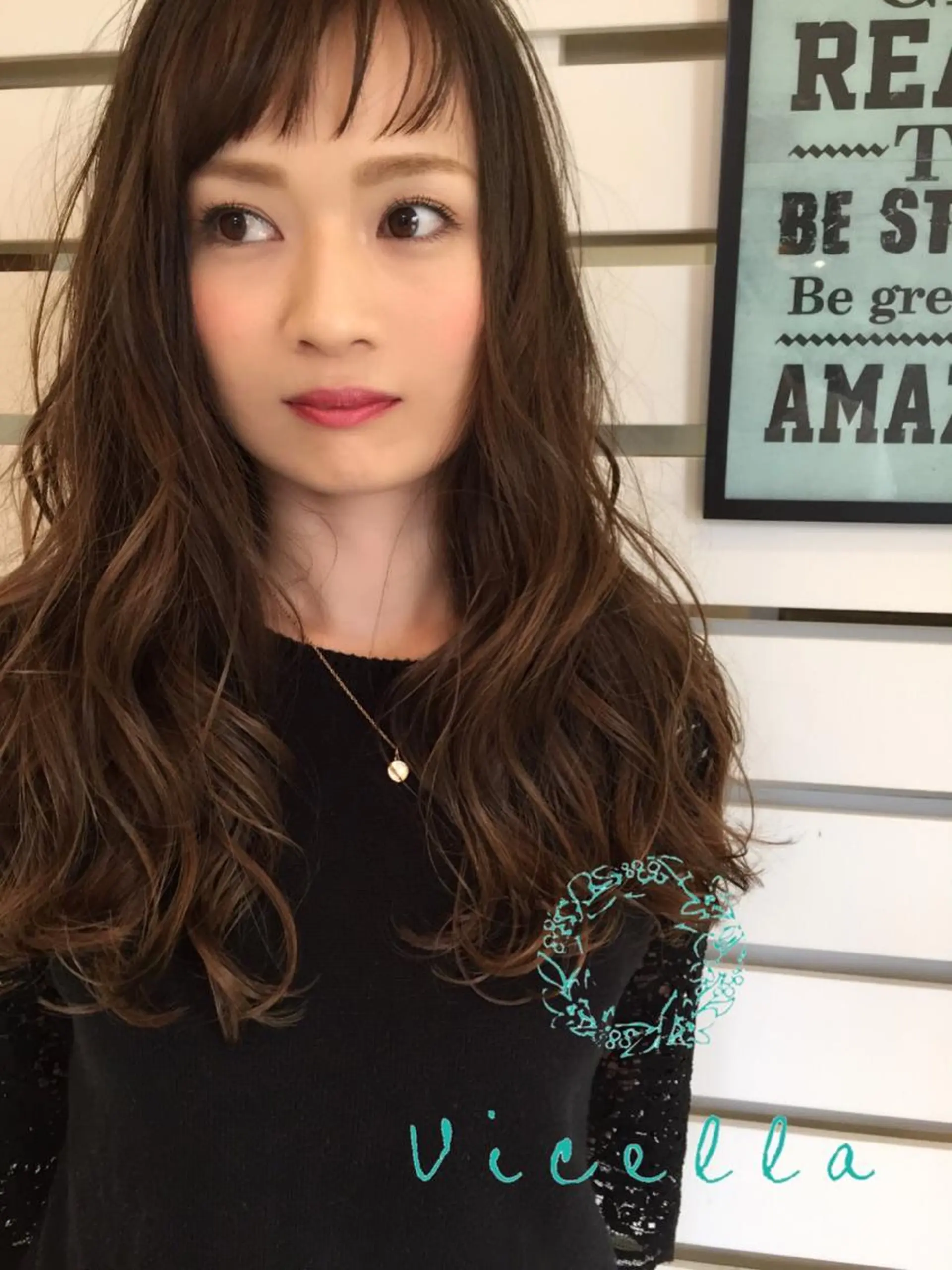 セミロング 岡崎/髪質改善/ ハイトーン/鈴木進のヘアスタイル