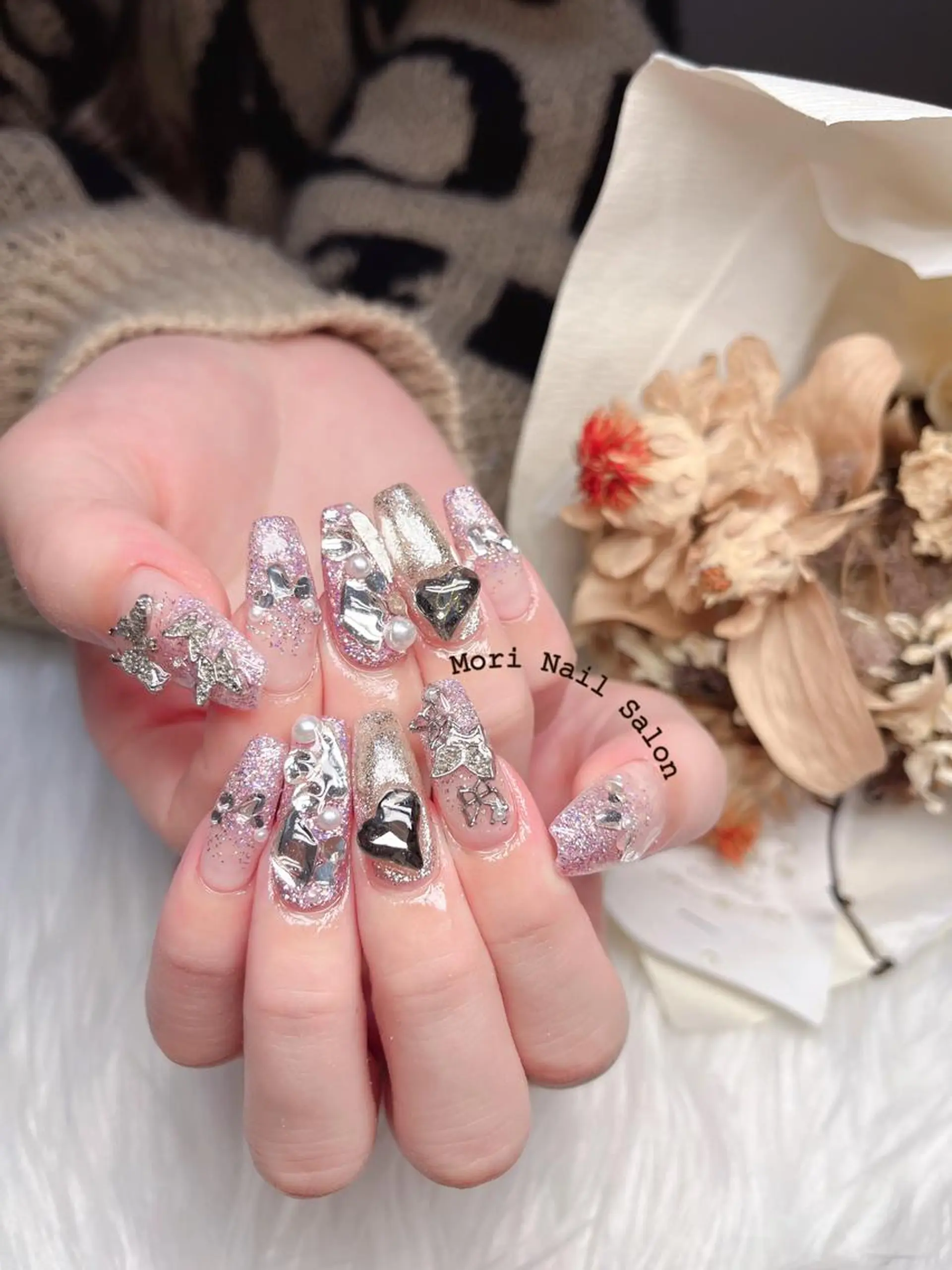 ネイル ハンドネイル 森 ネイルサロンのネイルデザイン