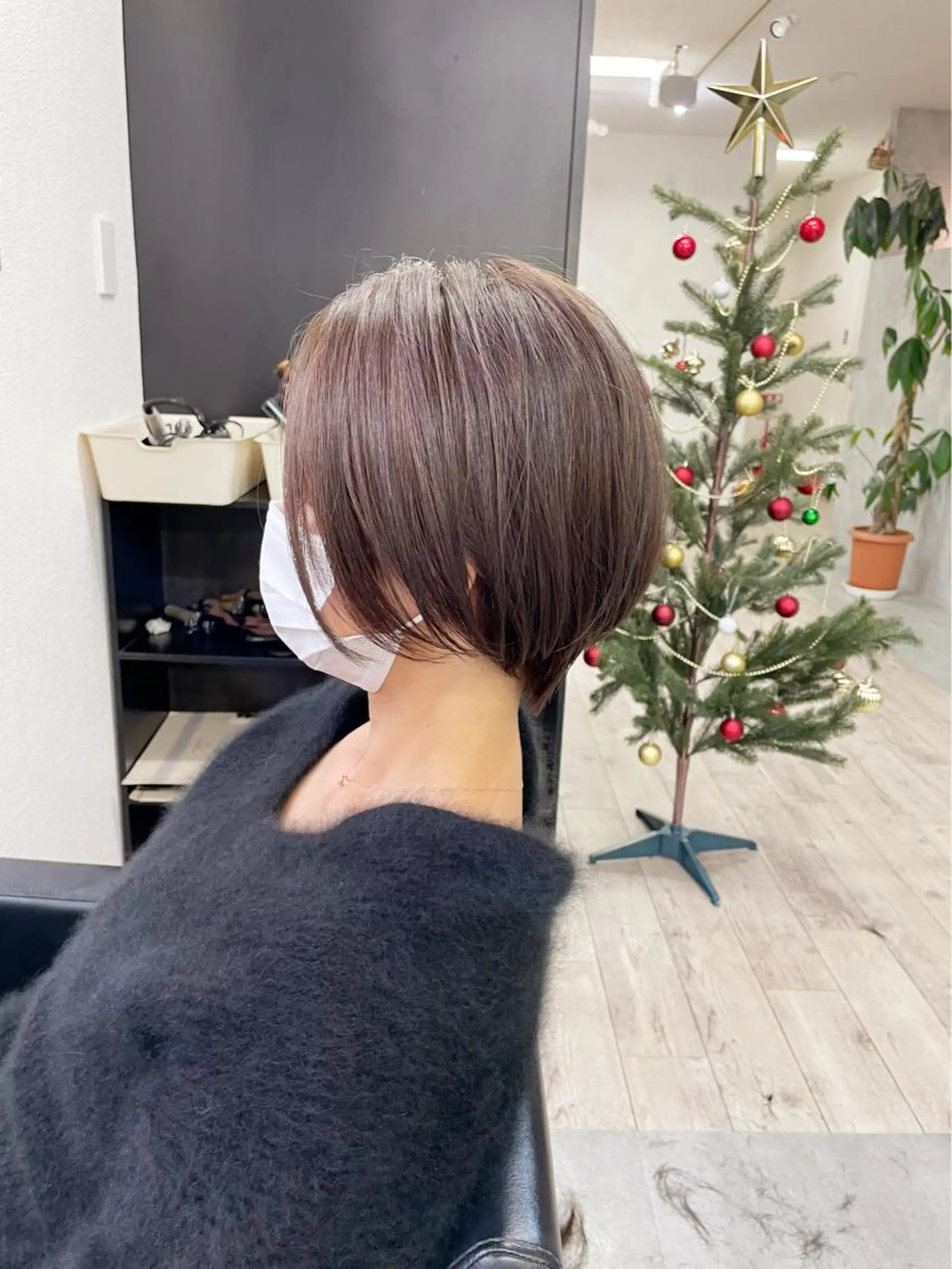 ショート ボブ ハイライト 髪質改善 ショートヘア 新宿/韓国レイヤー/ 髪質改善/佐藤航のヘアスタイル