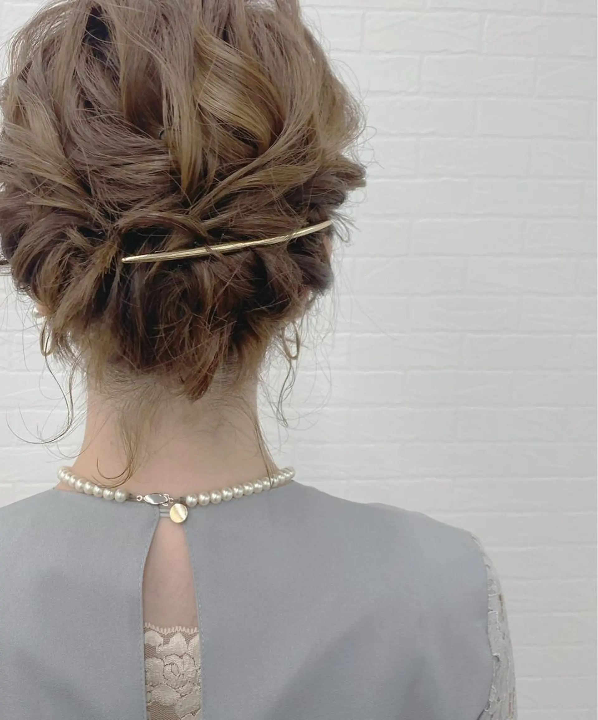 ミディアム ヘアアレンジ ボブ ヘアセット GRANLUSSO 〜グランルッソ駅前店所属・木口 嘉美のヘアスタイル