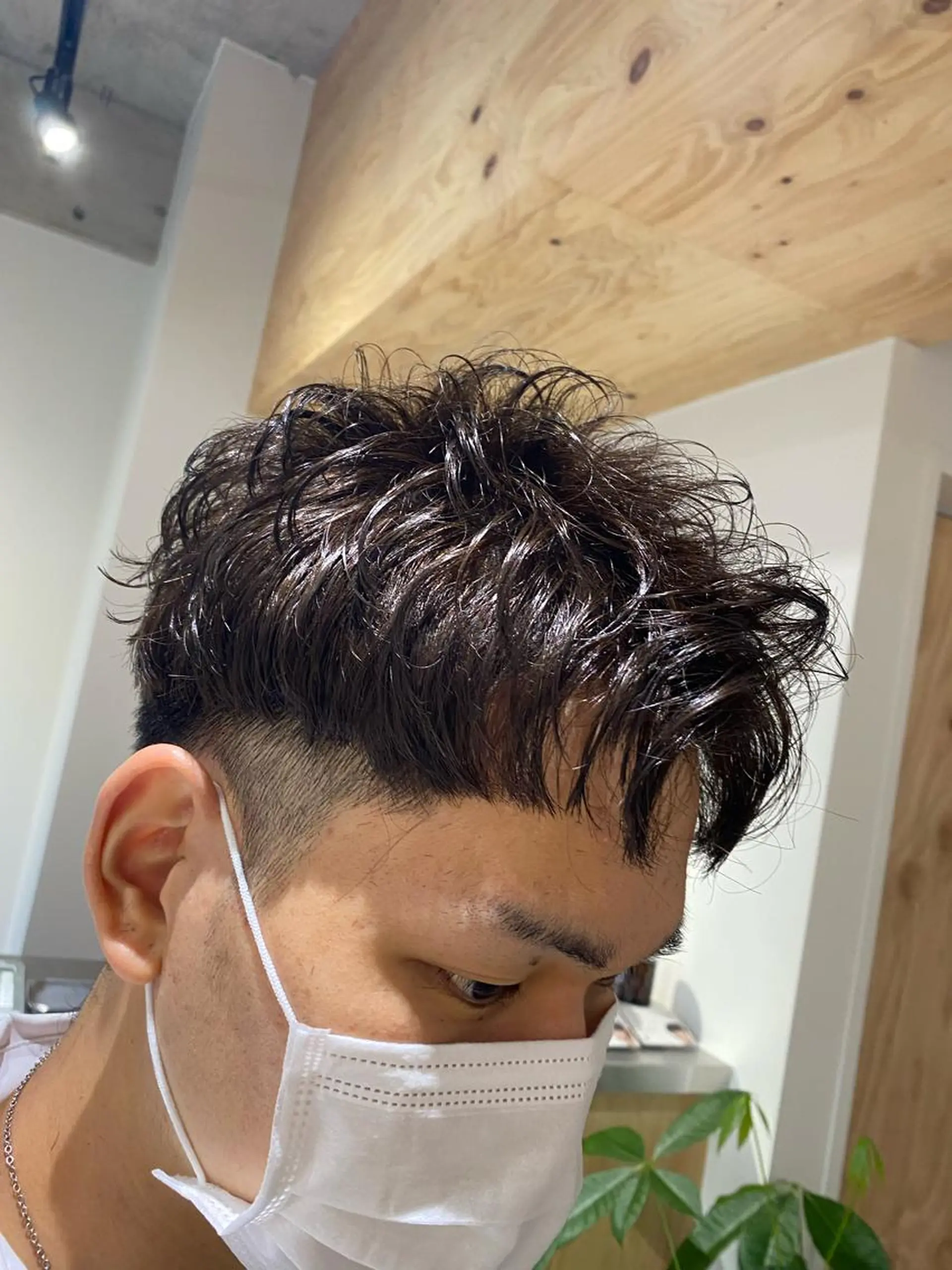 パーマ メンズ カット パーマ ヘアセット メンズブリーチカラー /パーマ ごーた立川のヘアスタイル