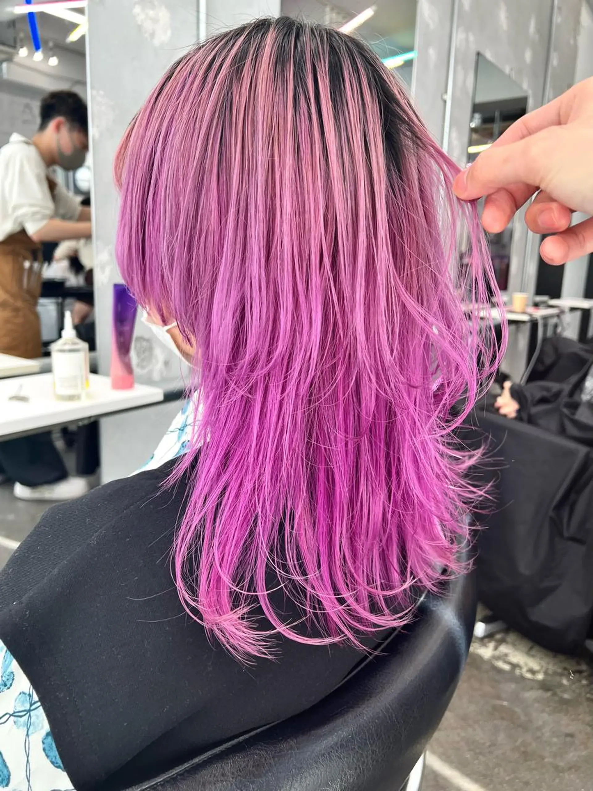 セミロング カラー ヘアアレンジ カット ヘアカラー トリートメント ヘアセット 🐺ウルフの神🐺 /カラー/けいすけのヘアスタイル