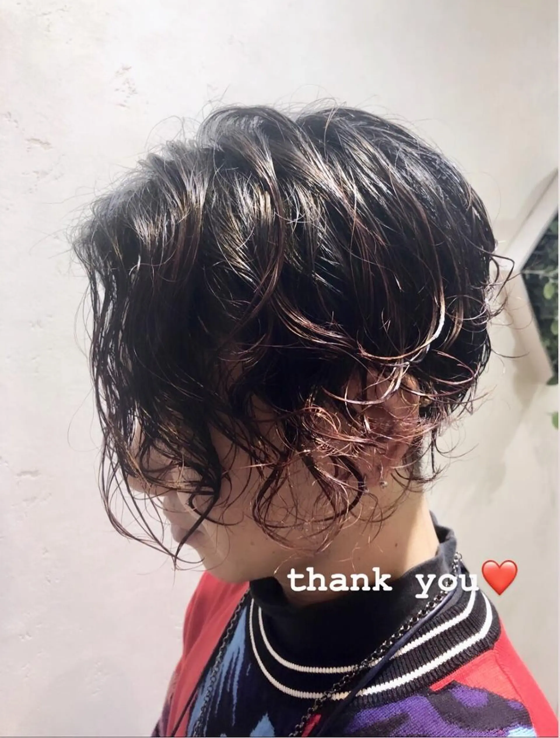 カラー パーマ メンズ メンズパーマ 艶質改善/縮毛矯正 ササキナツミのヘアスタイル