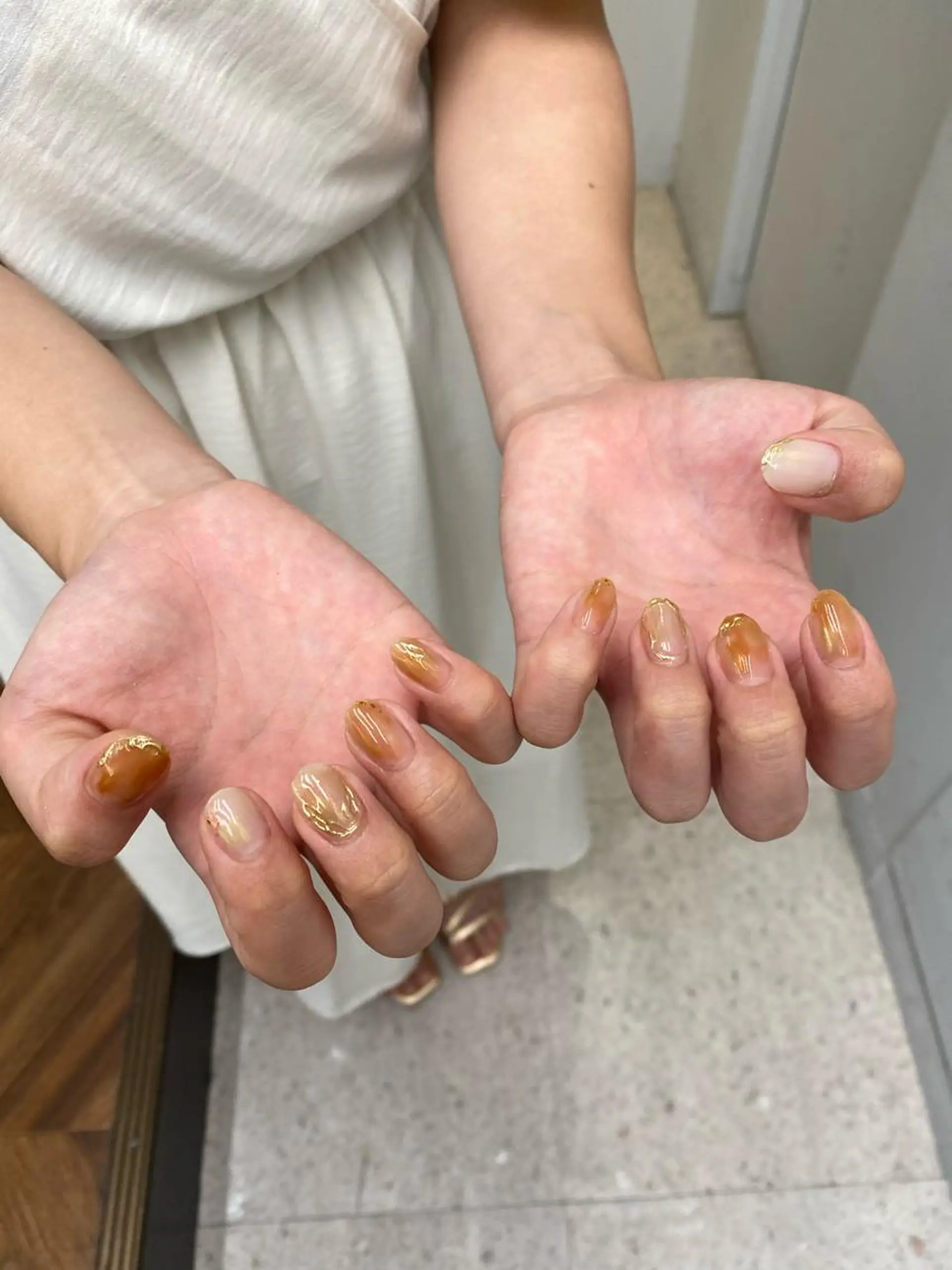 ネイル ハンドネイル 京都レイヤーカット/ 縮毛矯正/羽柴りくのヘアスタイル