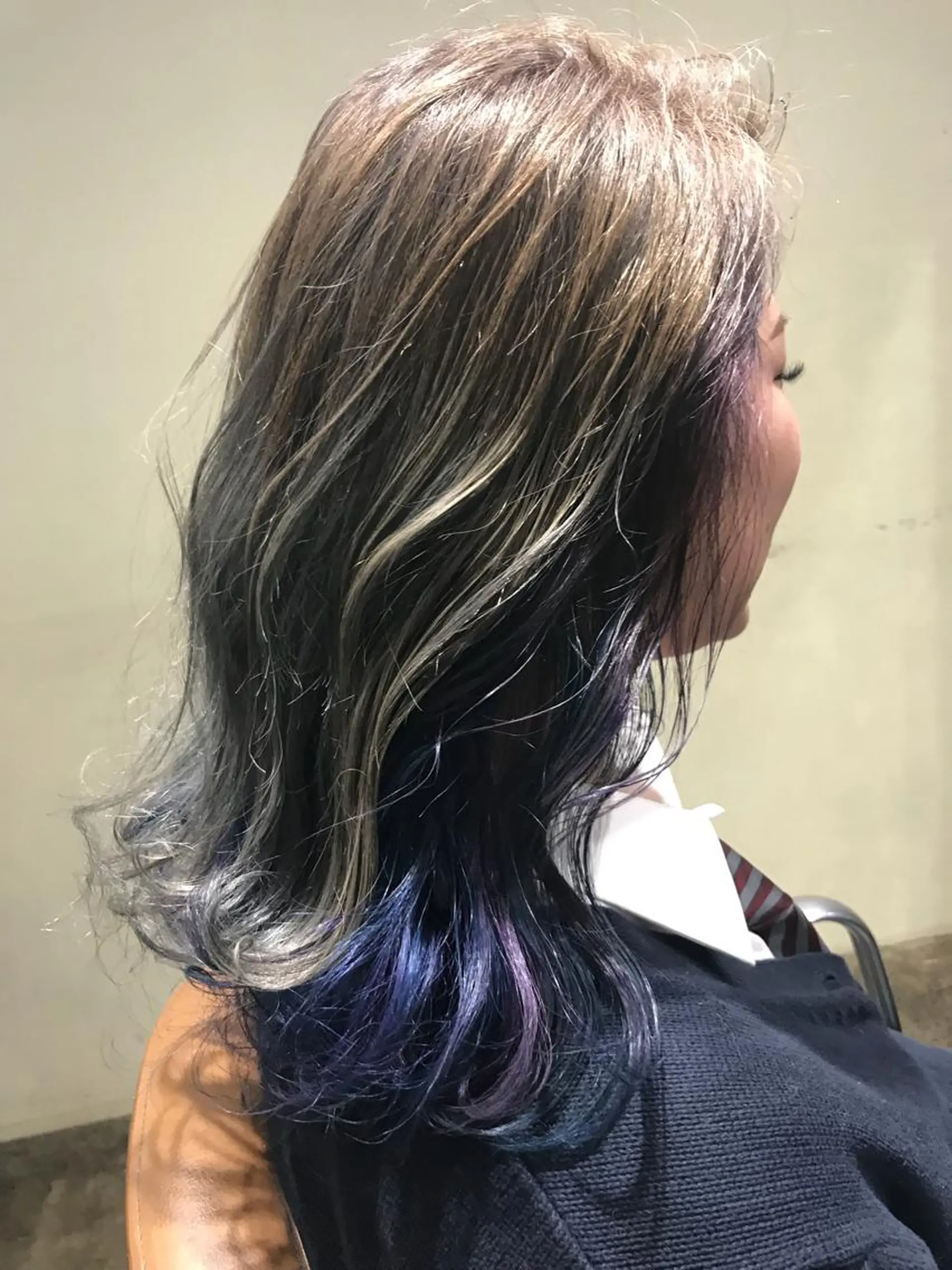 ミディアム カラー パーマ ヘアアレンジ メンズ キッズ ネイル マツエク・マツパ 大理石ネイル(マーブル) サロンドミルク 原宿のヘアスタイル