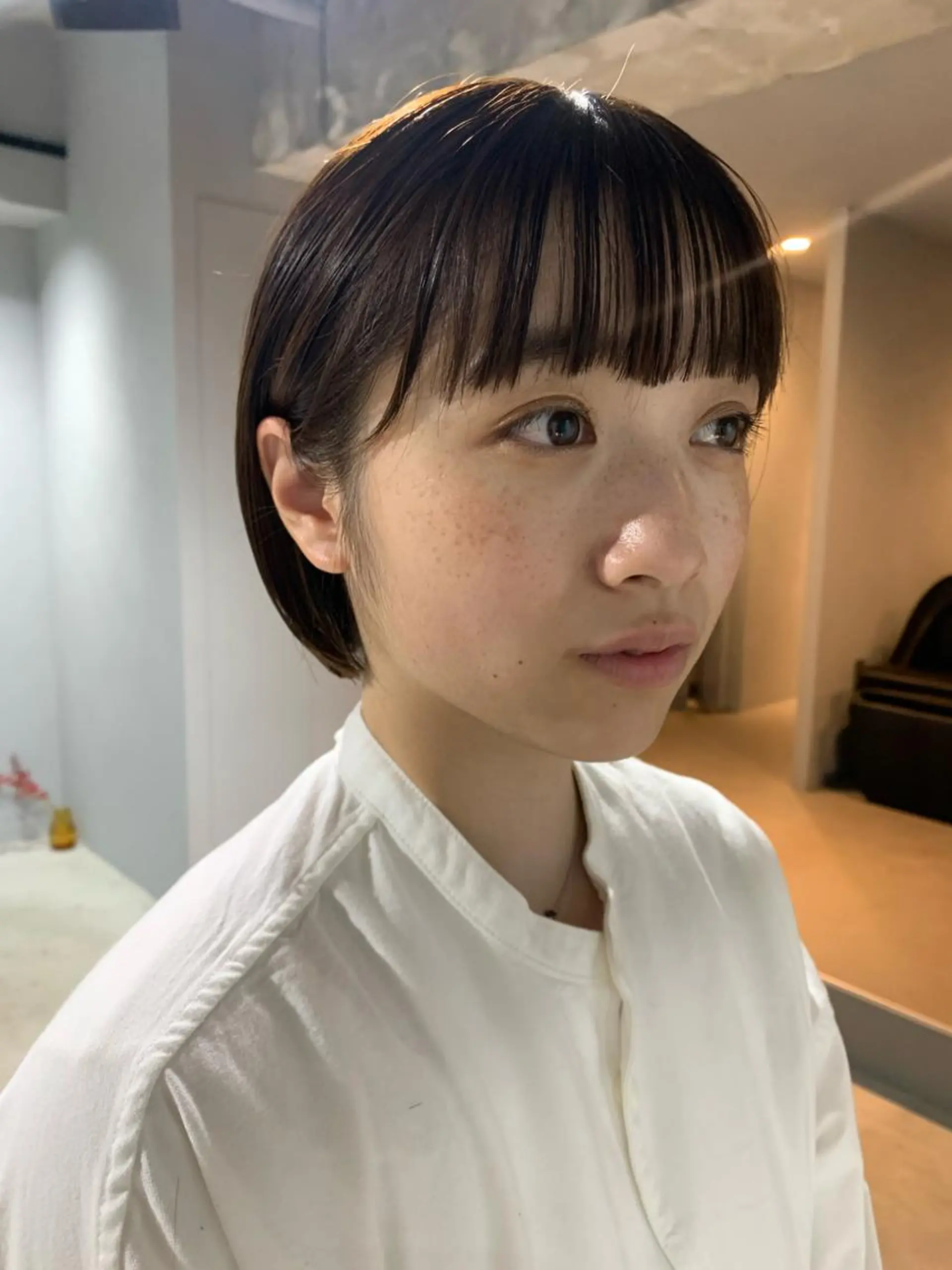 ショート カラー ボブパーマコテ巻き風 パーマNo1深江秀平のヘアスタイル