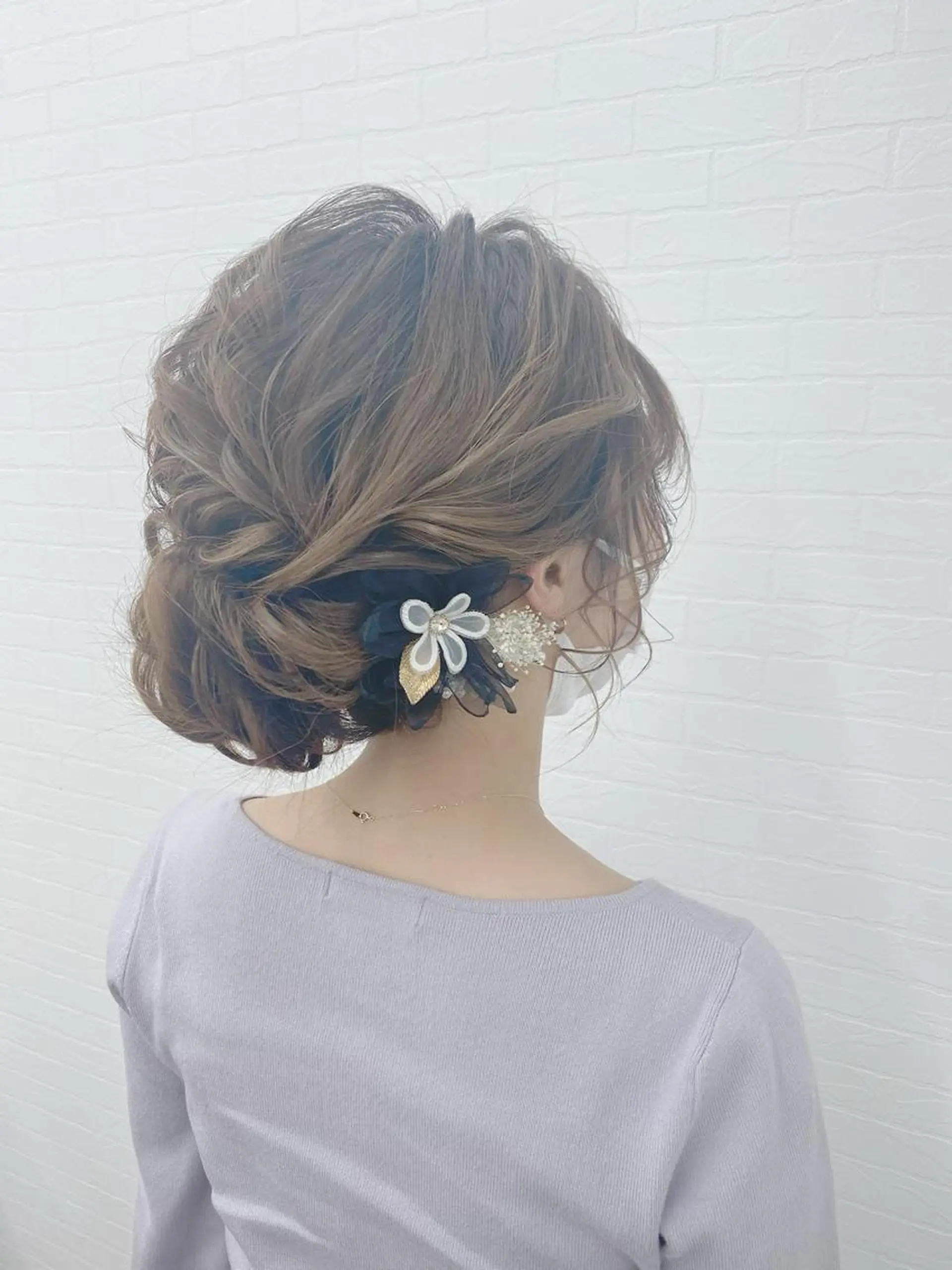 セミロング ヘアアレンジ ヘアセット GRANLUSSO 〜グランルッソ駅前店所属・木口 嘉美のヘアスタイル