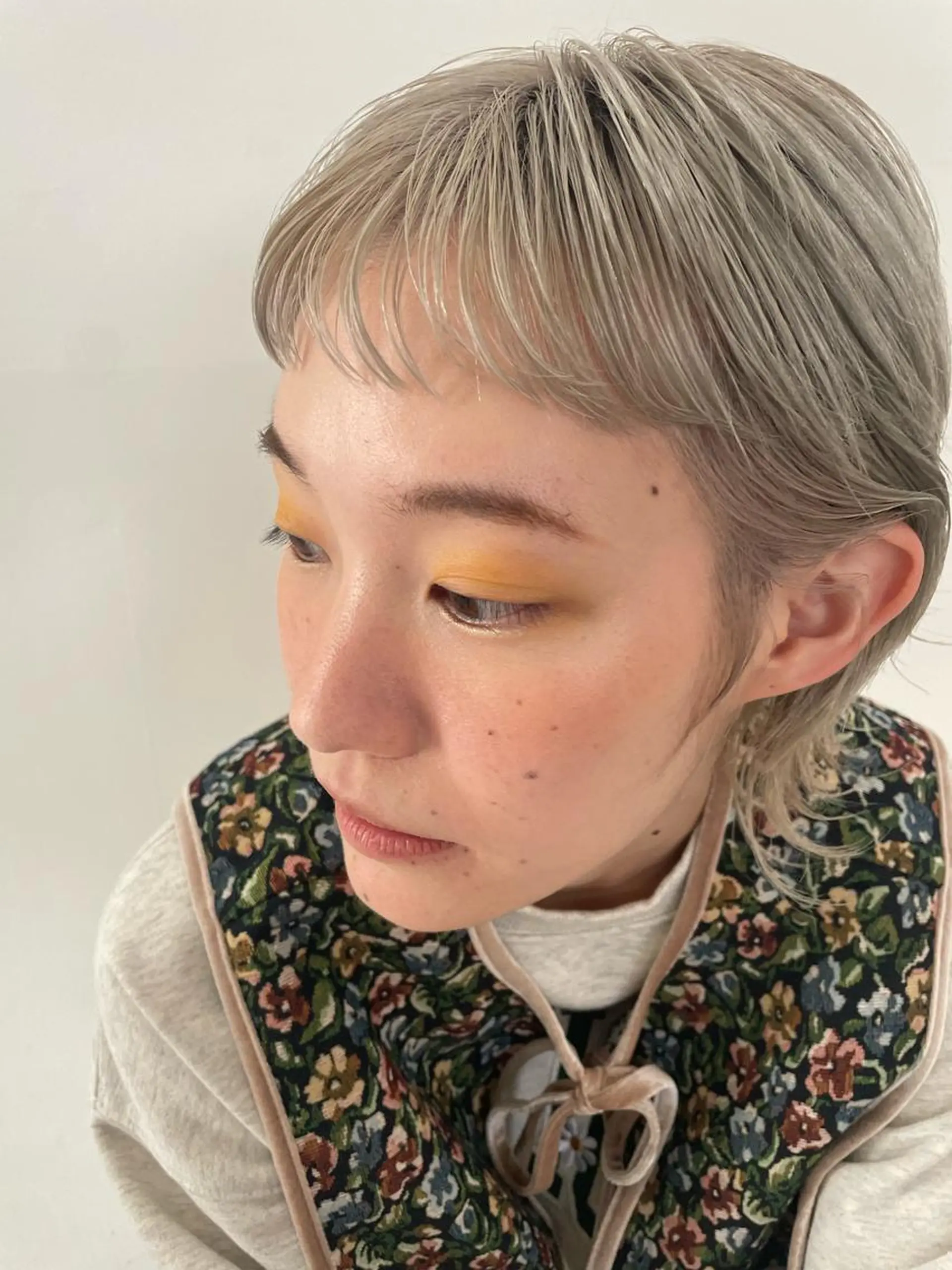 ミディアム ダブルカラー/韓国 ヘア/さわのあかねのヘアスタイル