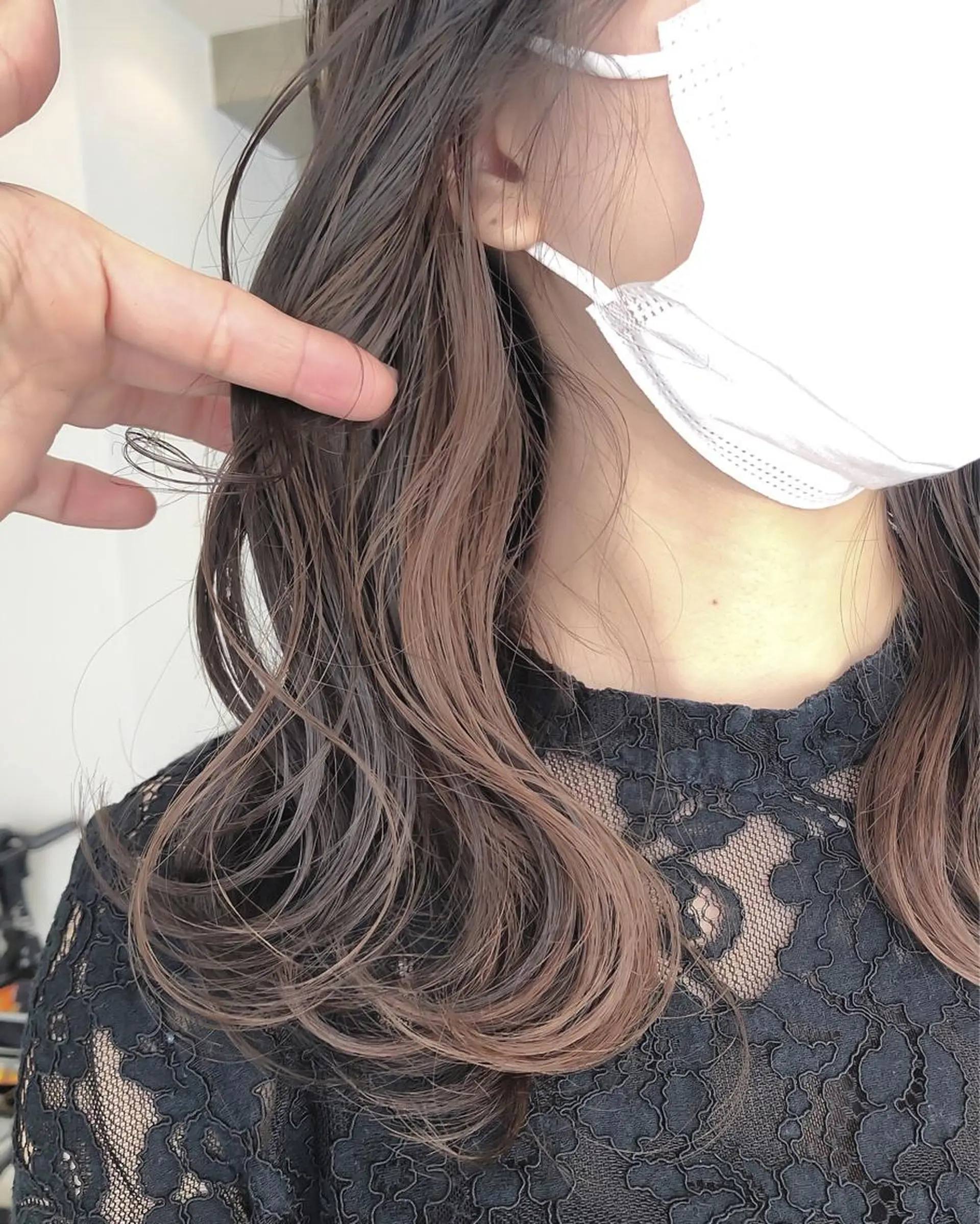 ロング カット ヘアカラー トリートメント ボブ×縮毛矯正 ryotaのヘアスタイル