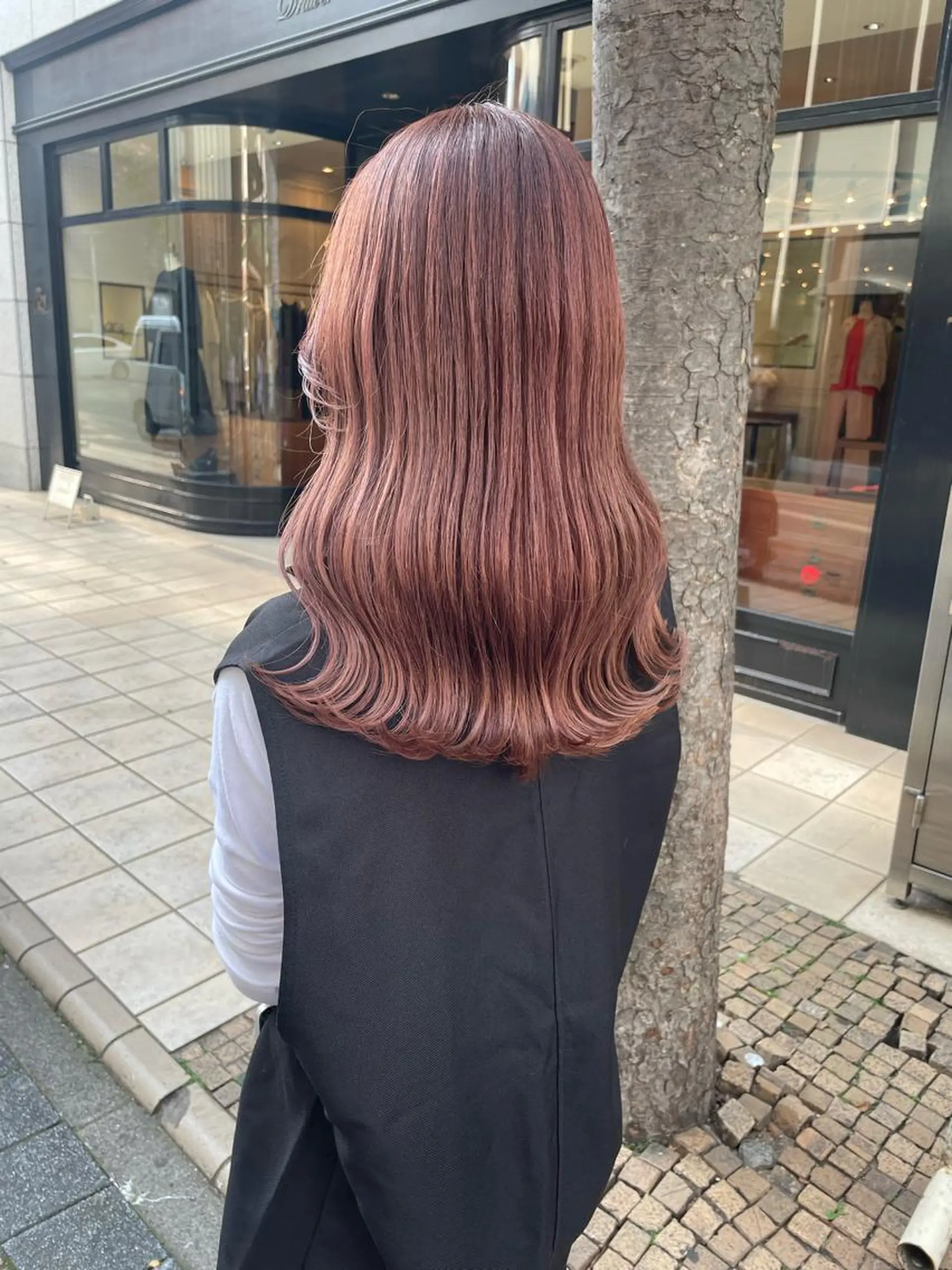 ロング カラー カット ヘアカラー トリートメント 髪質改善will hairdesignのヘアスタイル