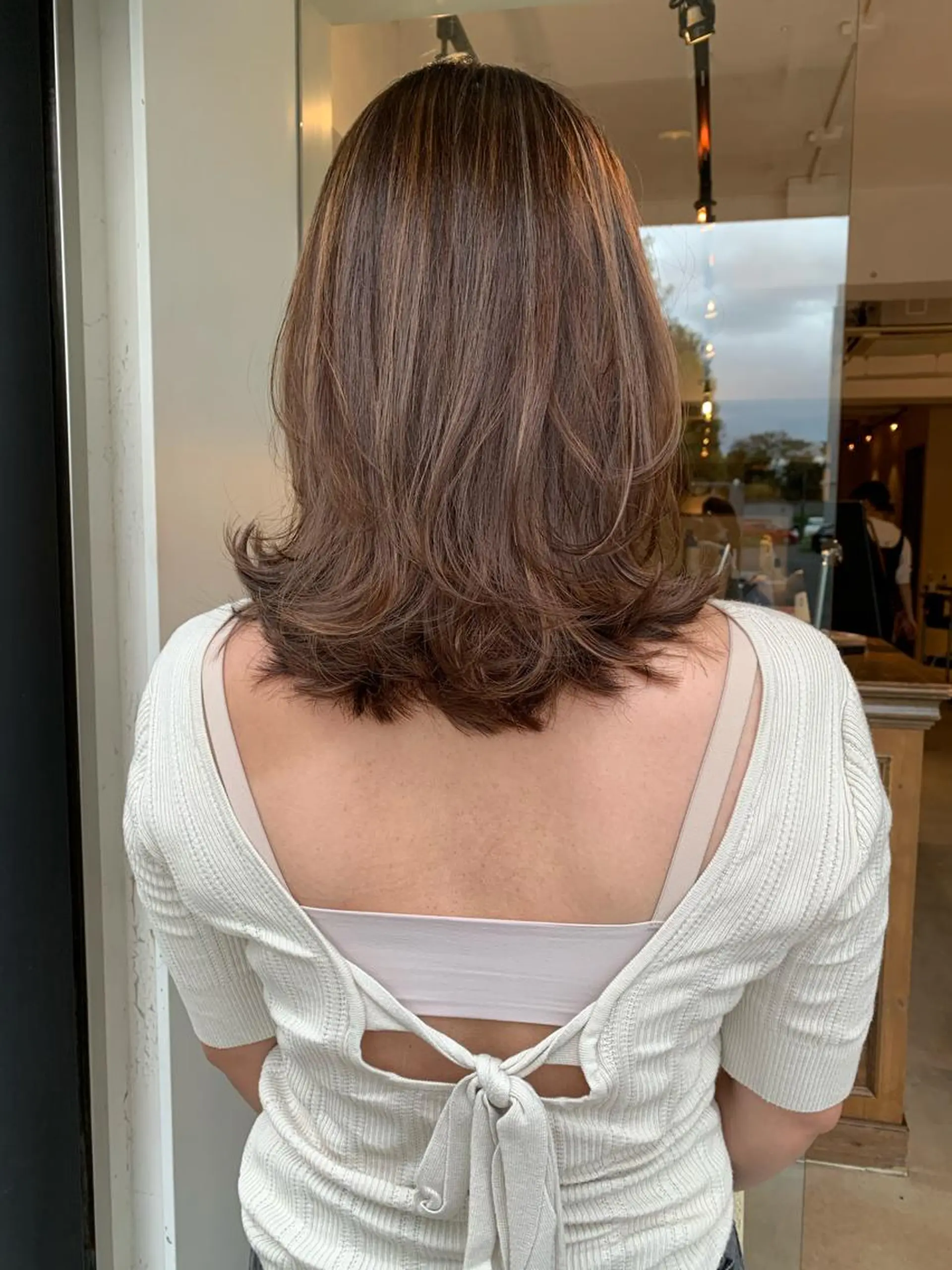 ロング カラー 透明感/オリーブ/ グレージュ/YUKAのヘアスタイル