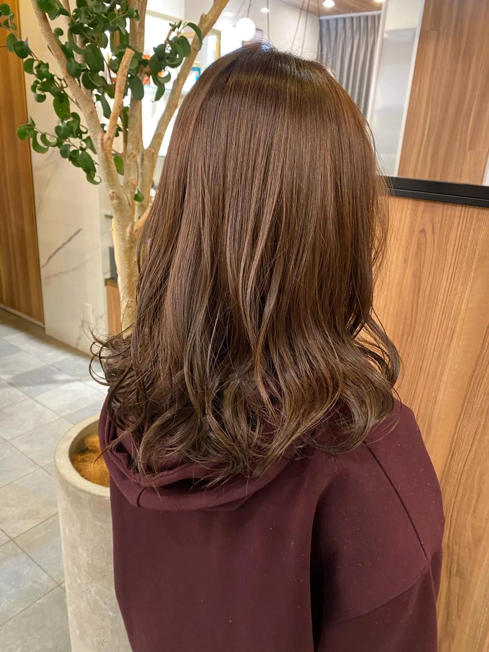 セミロング カラー ヘアカラー 門崎未依/レイヤー/ メンズカット🪿🌼のヘアスタイル